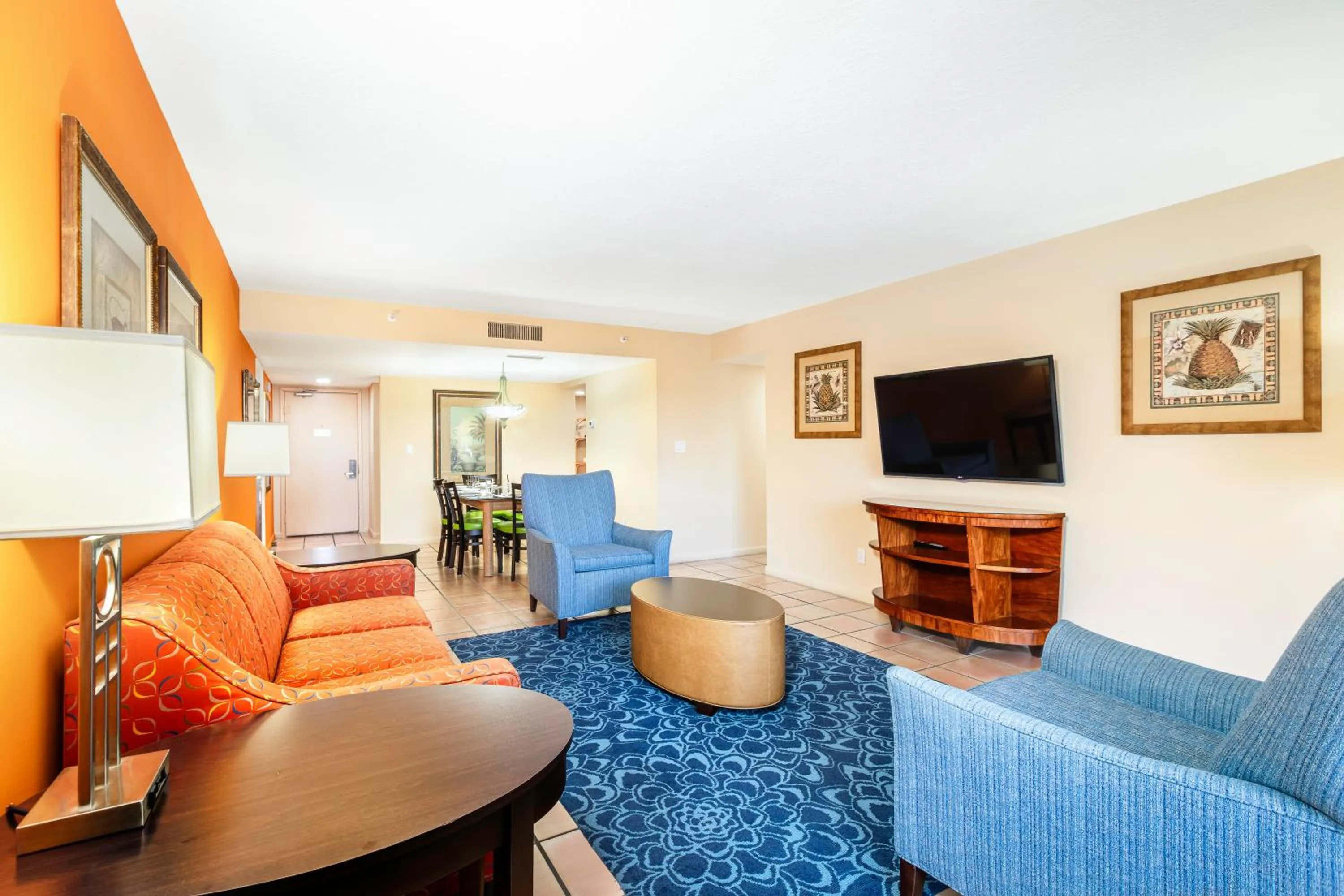 Living room in Vacation Village at Bonaventure, Fort Lauderdale