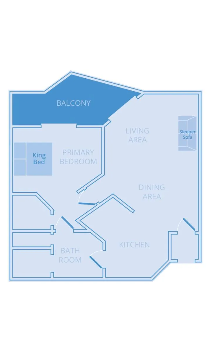 Floor plan in Vacation Village at Bonaventure, Fort Lauderdale