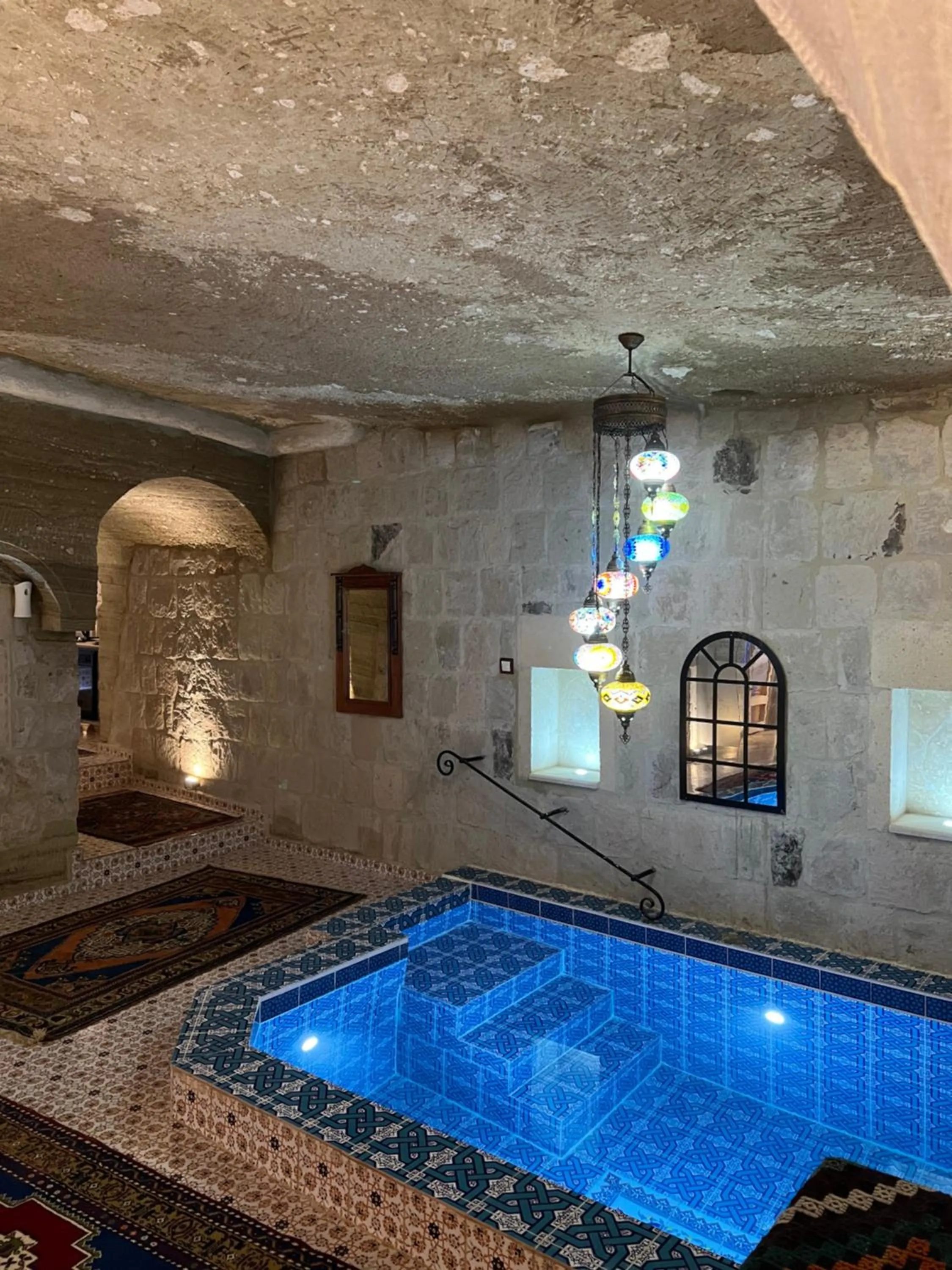 Pool view in Goreme Palace Cave Suites