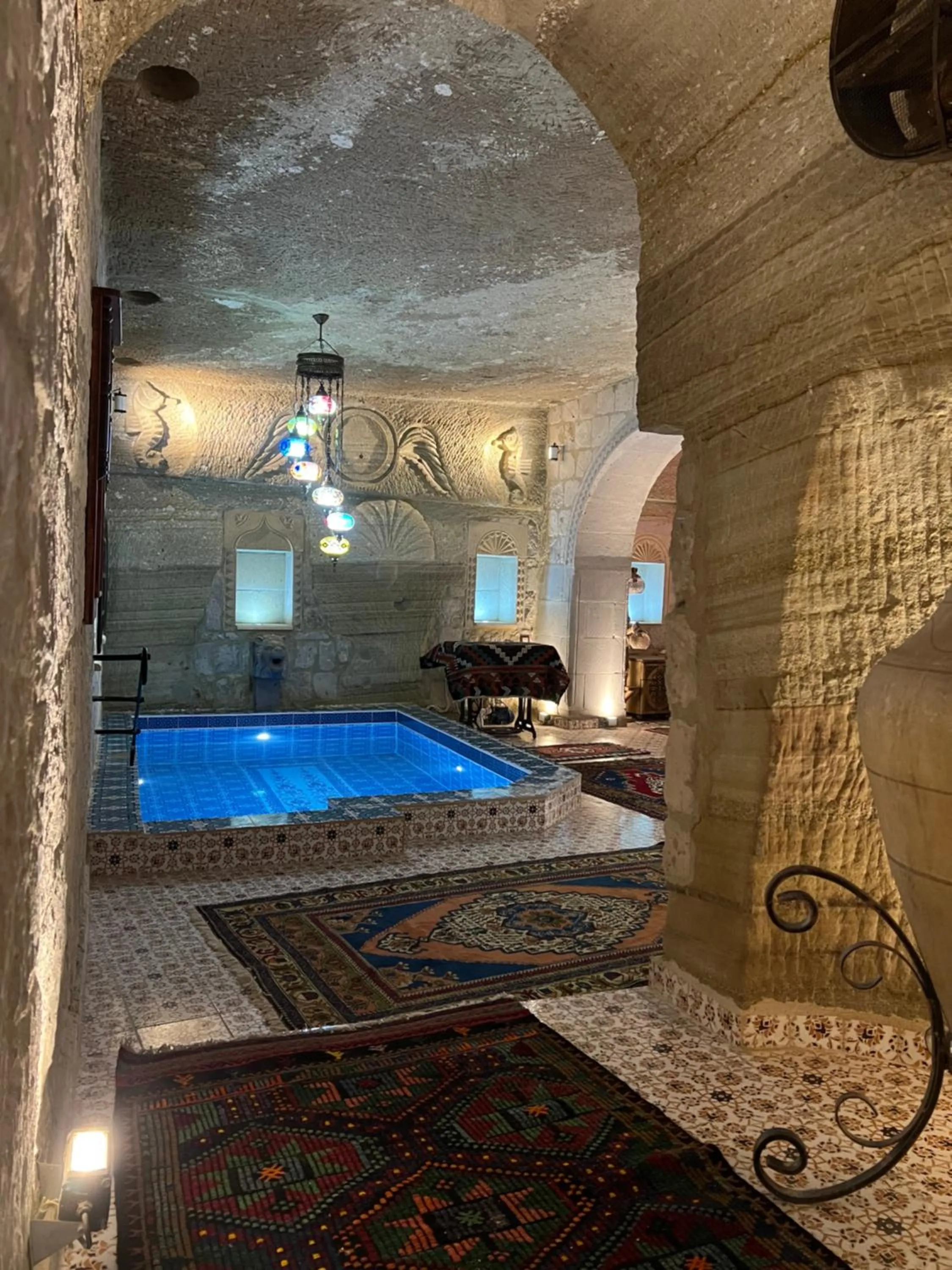 Pool view in Goreme Palace Cave Suites