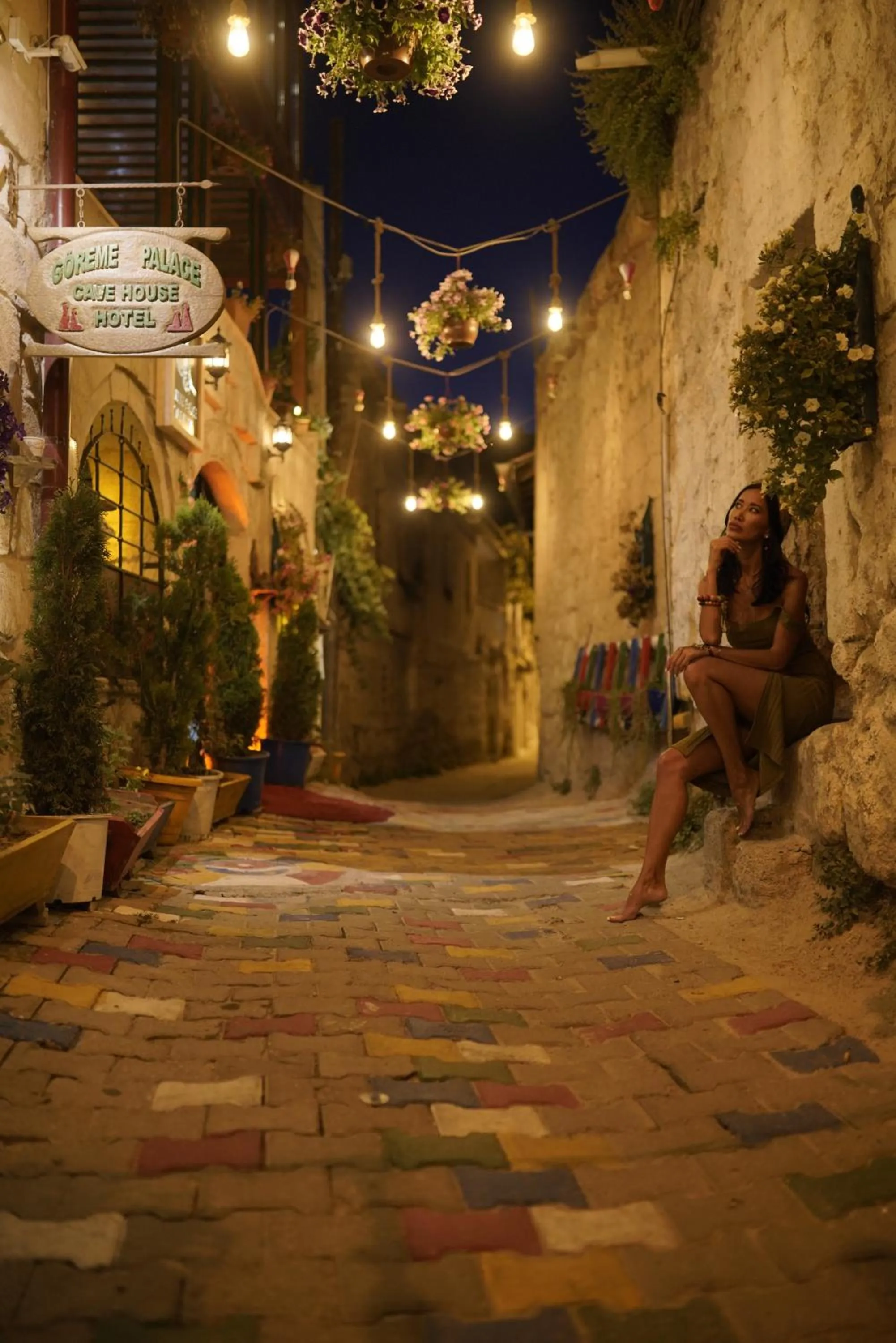 Street view in Goreme Palace Cave Suites