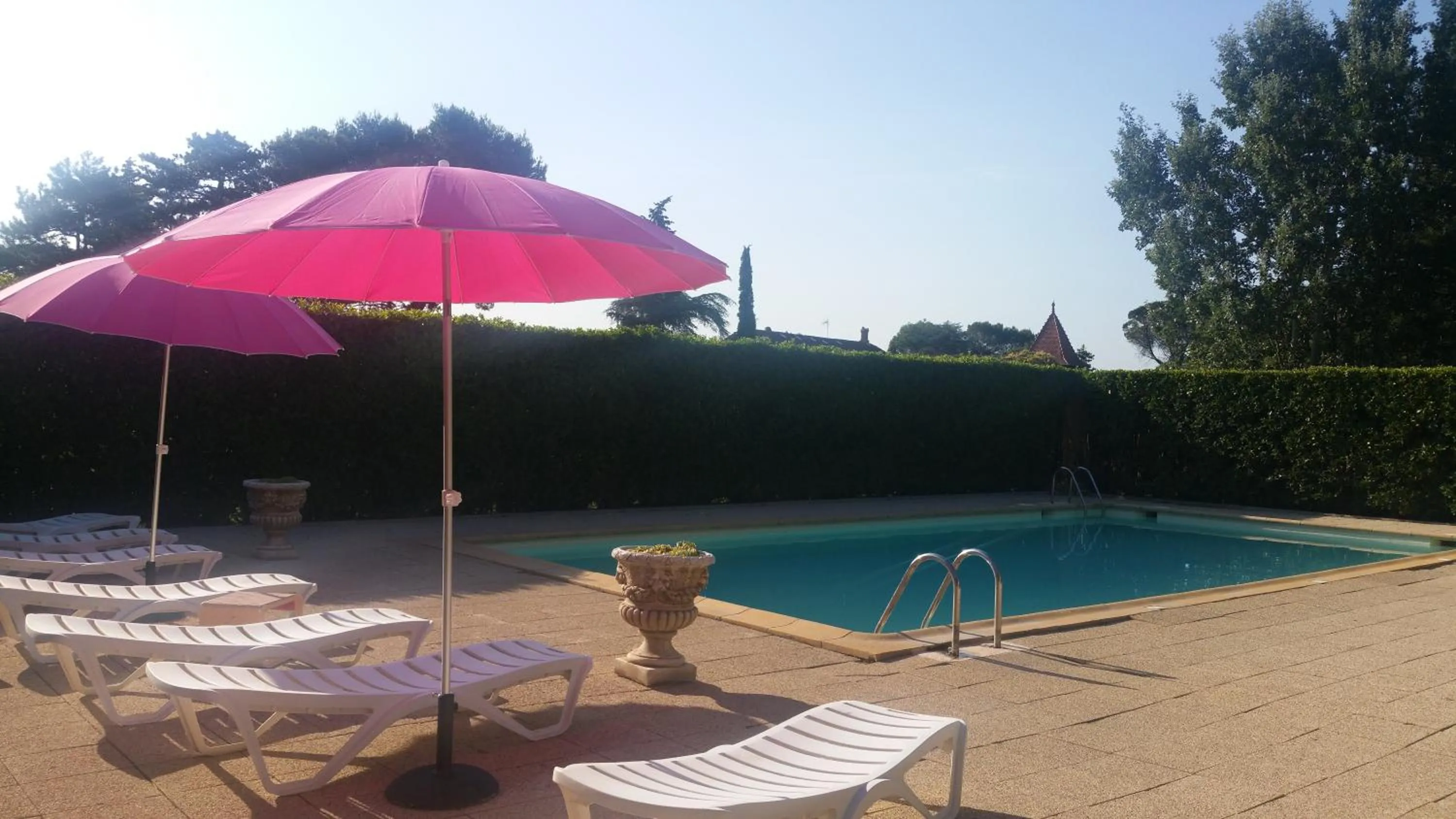 Swimming pool in Hôtel Restaurant Le Mas De L'Olivier