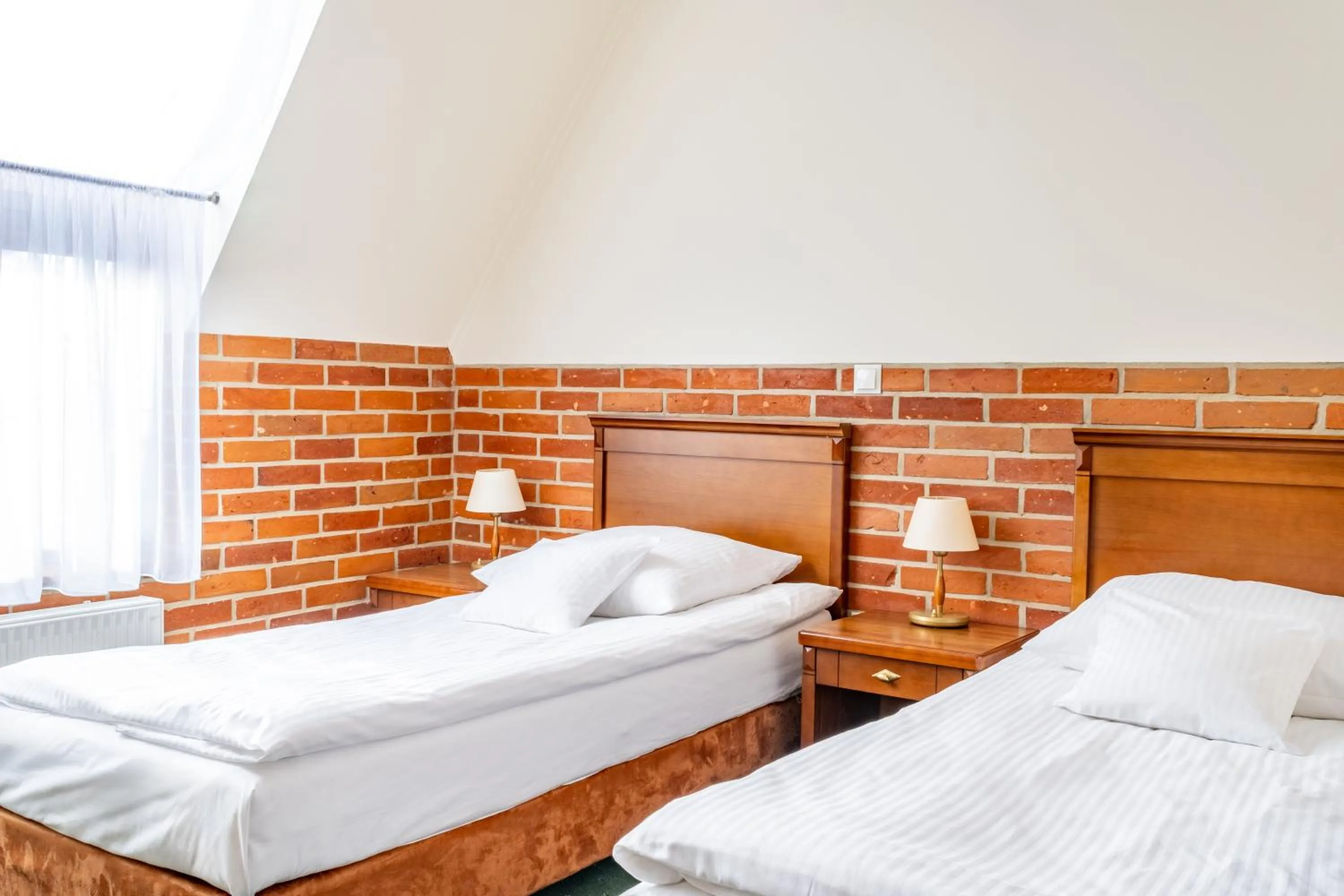 Bed in Hotel Szymbark