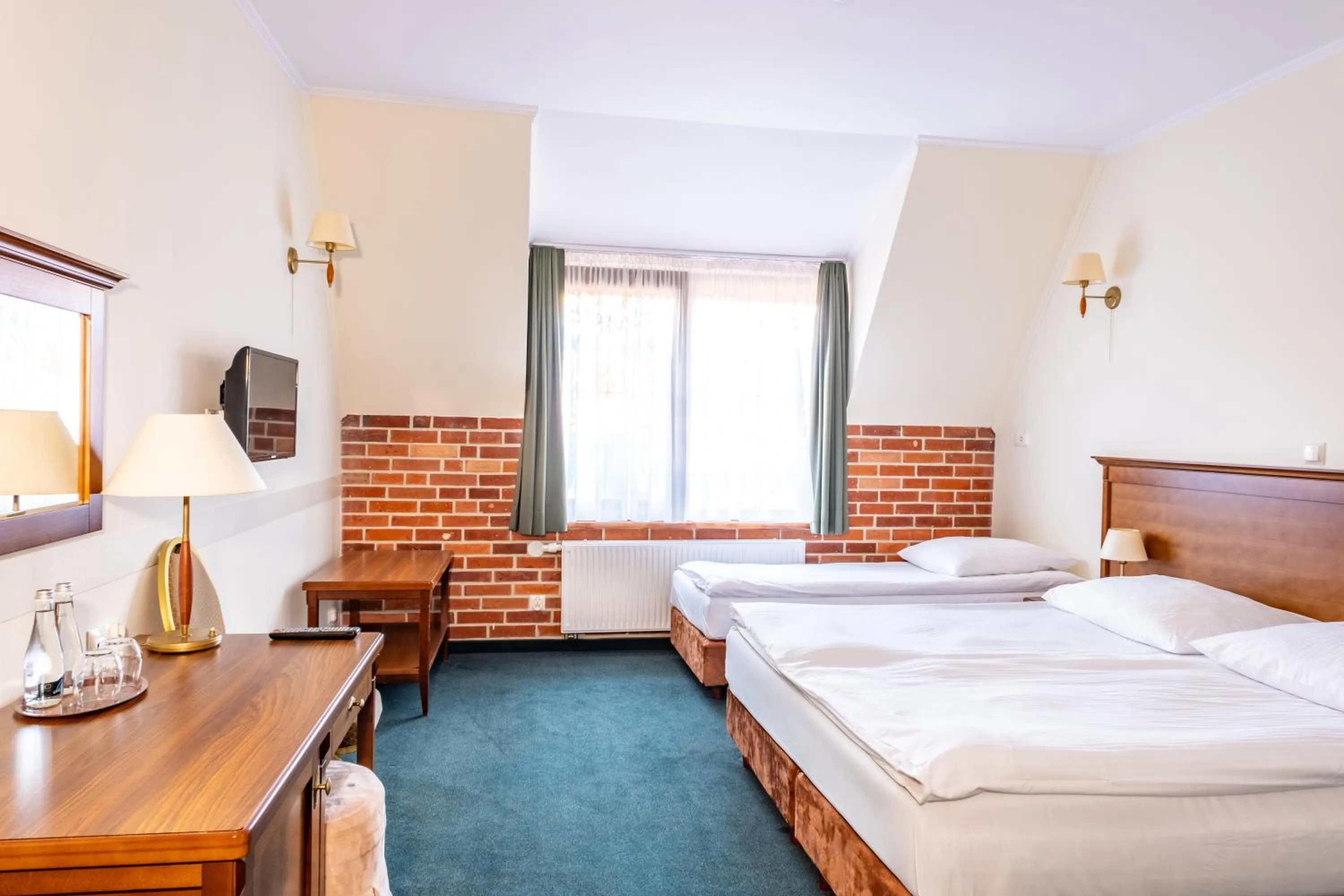 Bed in Hotel Szymbark