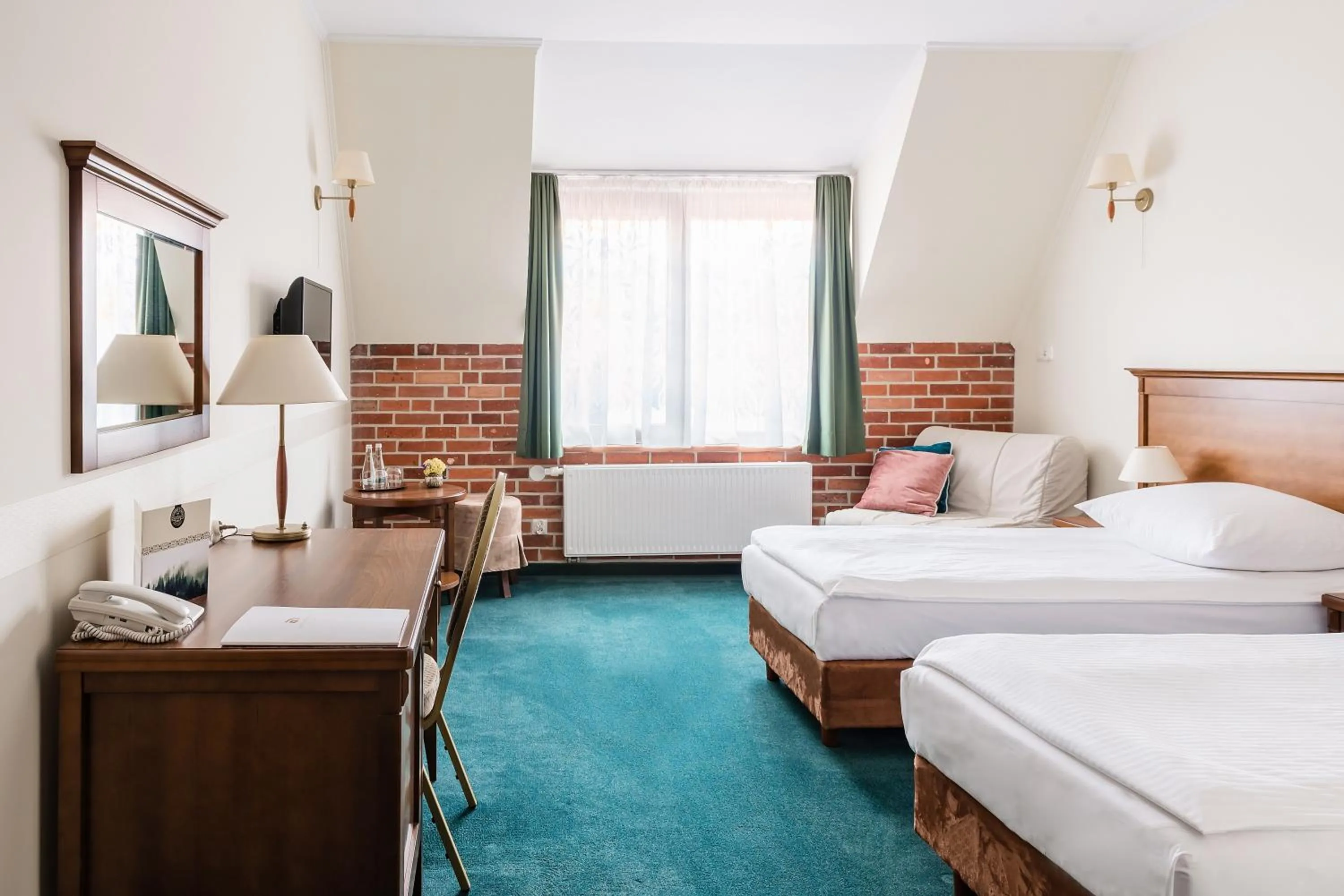 Bed in Hotel Szymbark