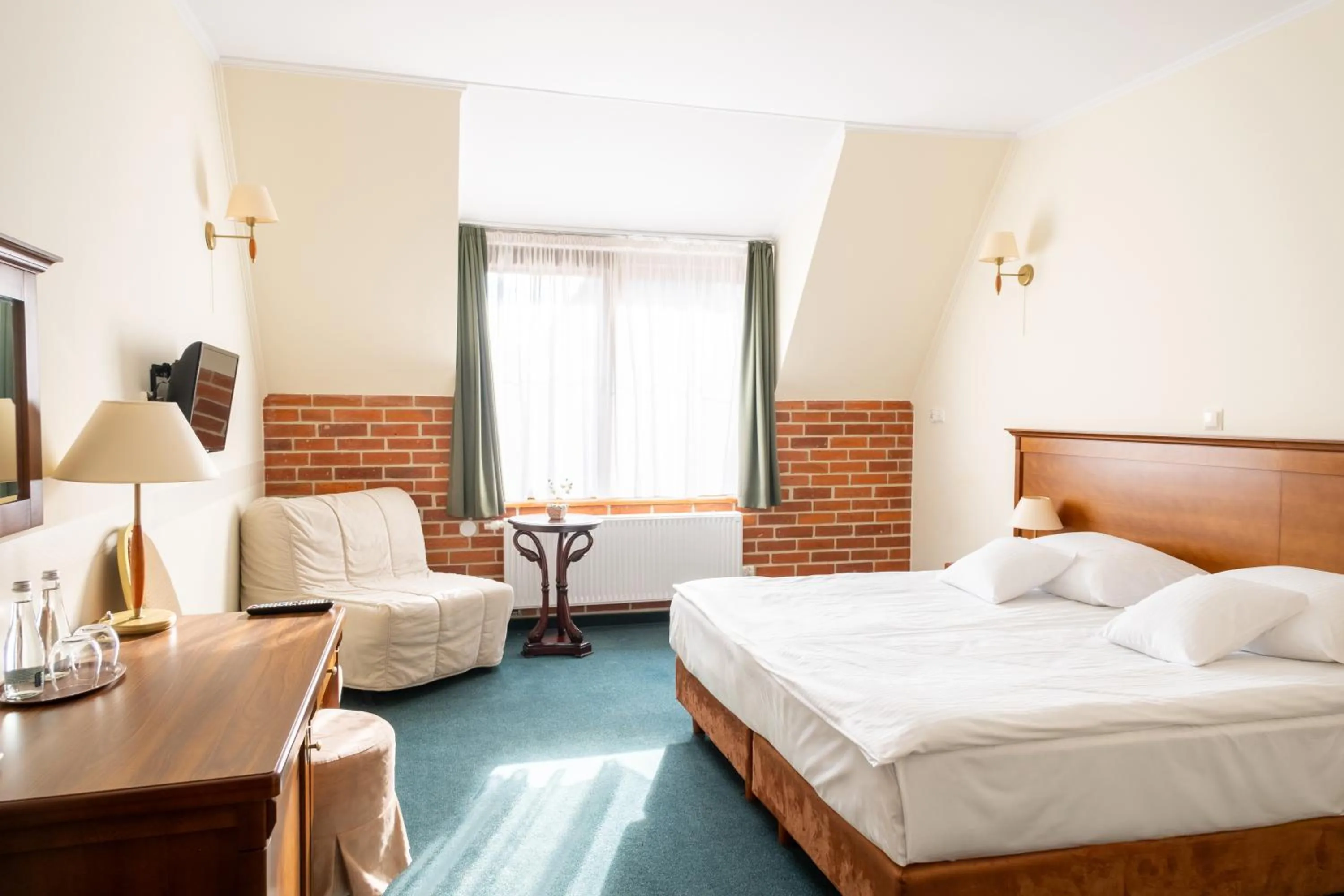 Bed in Hotel Szymbark