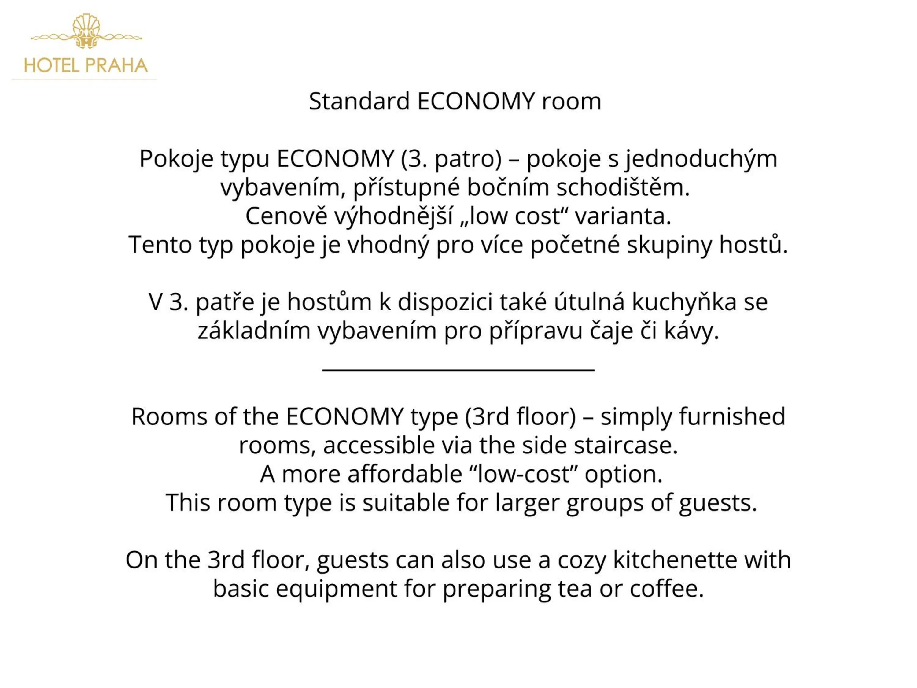 Text overlay in B&B Hotel Praha