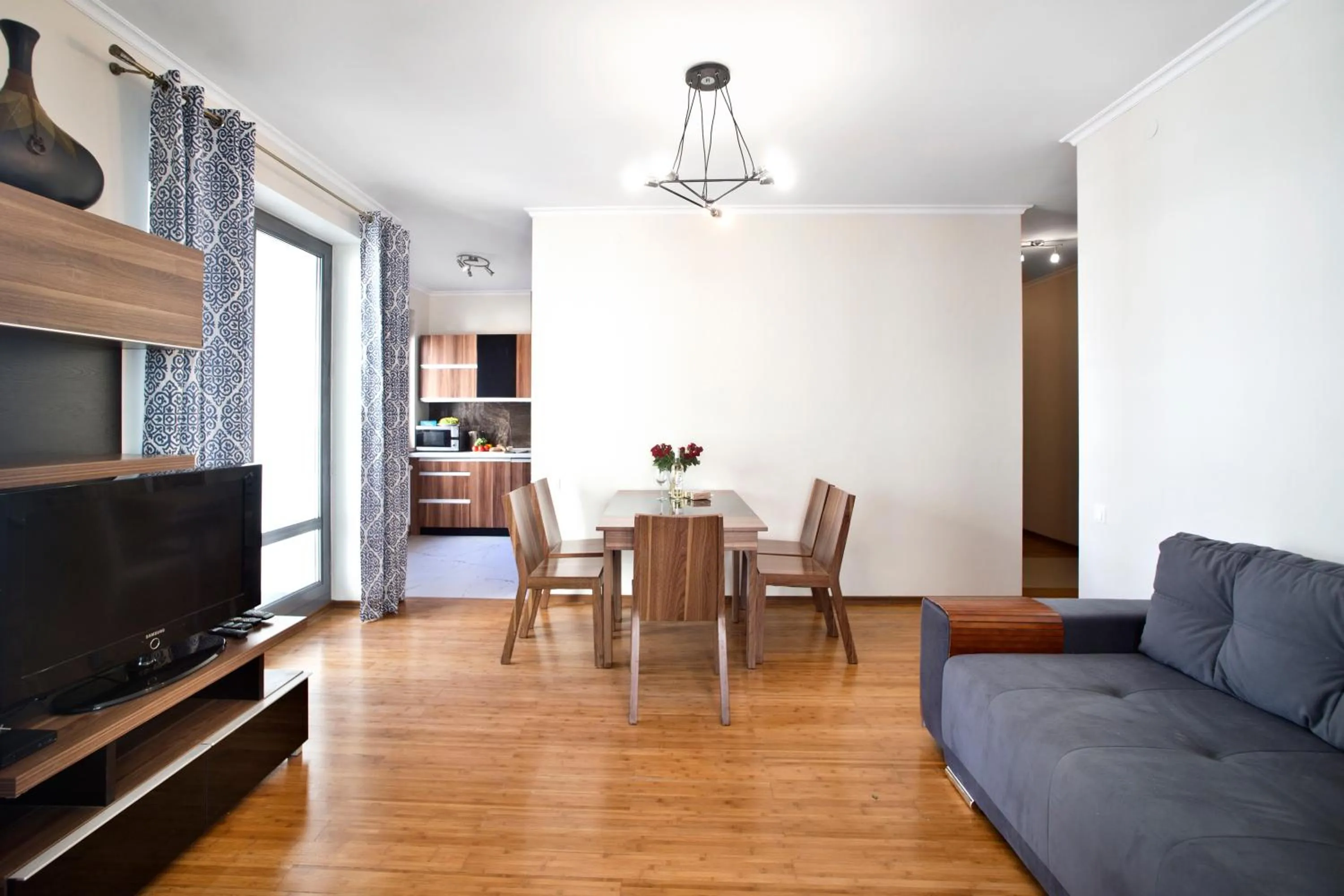 Living room in 2 bedrooms Bukowinska P&O Serviced Apartments