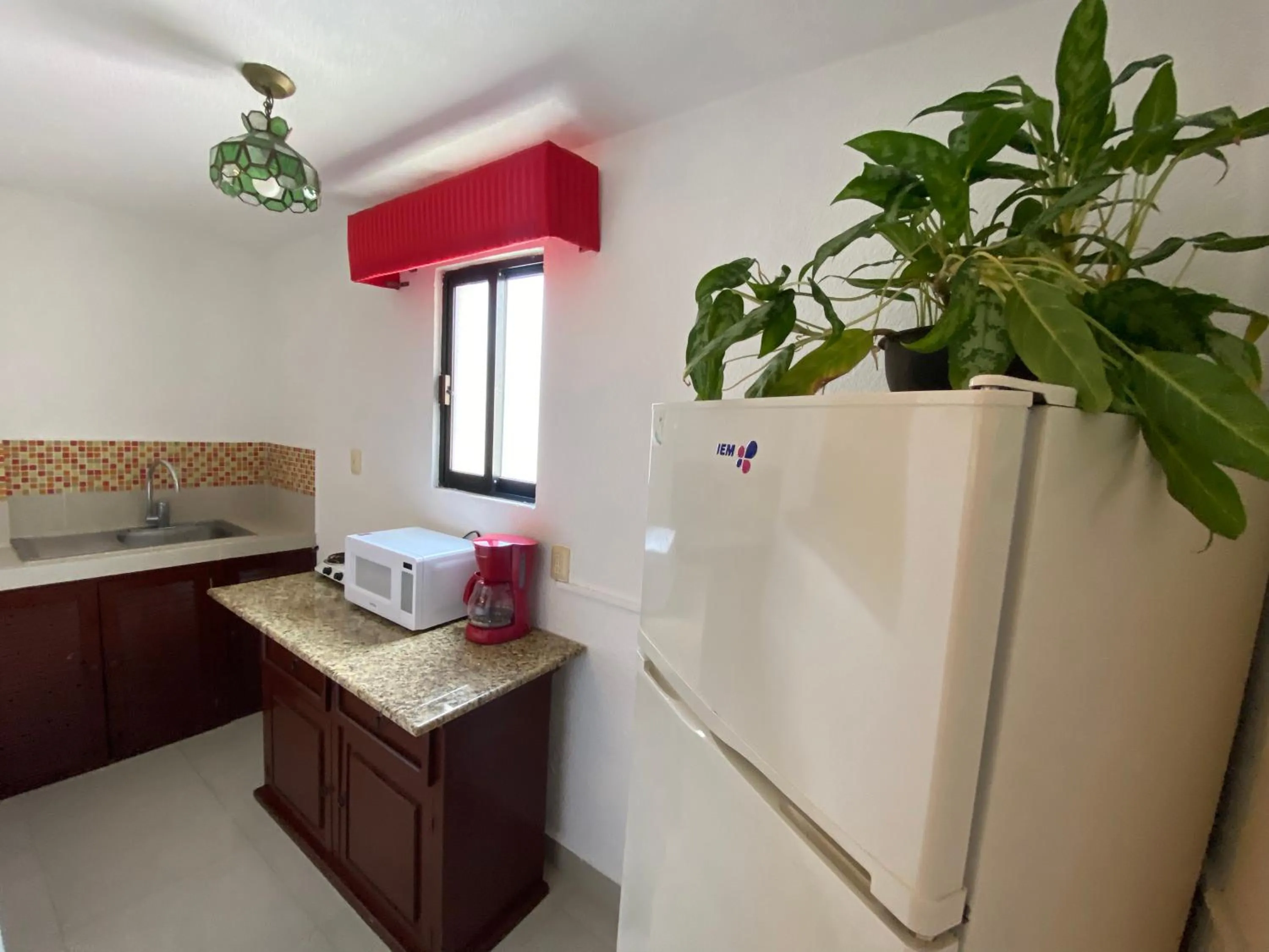 Kitchen or kitchenette in Hotel Las Golondrinas