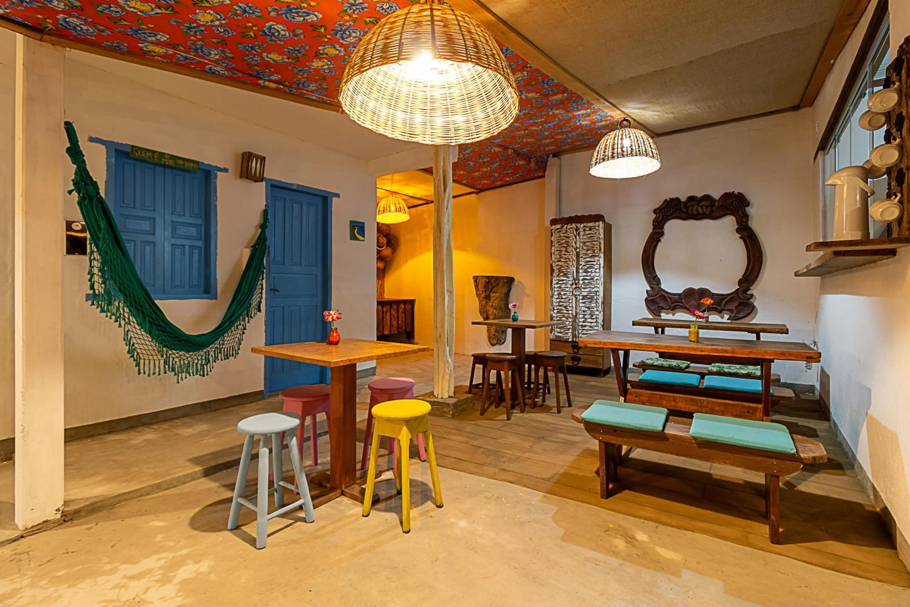 Seating area in Pousada Astral Mucugê