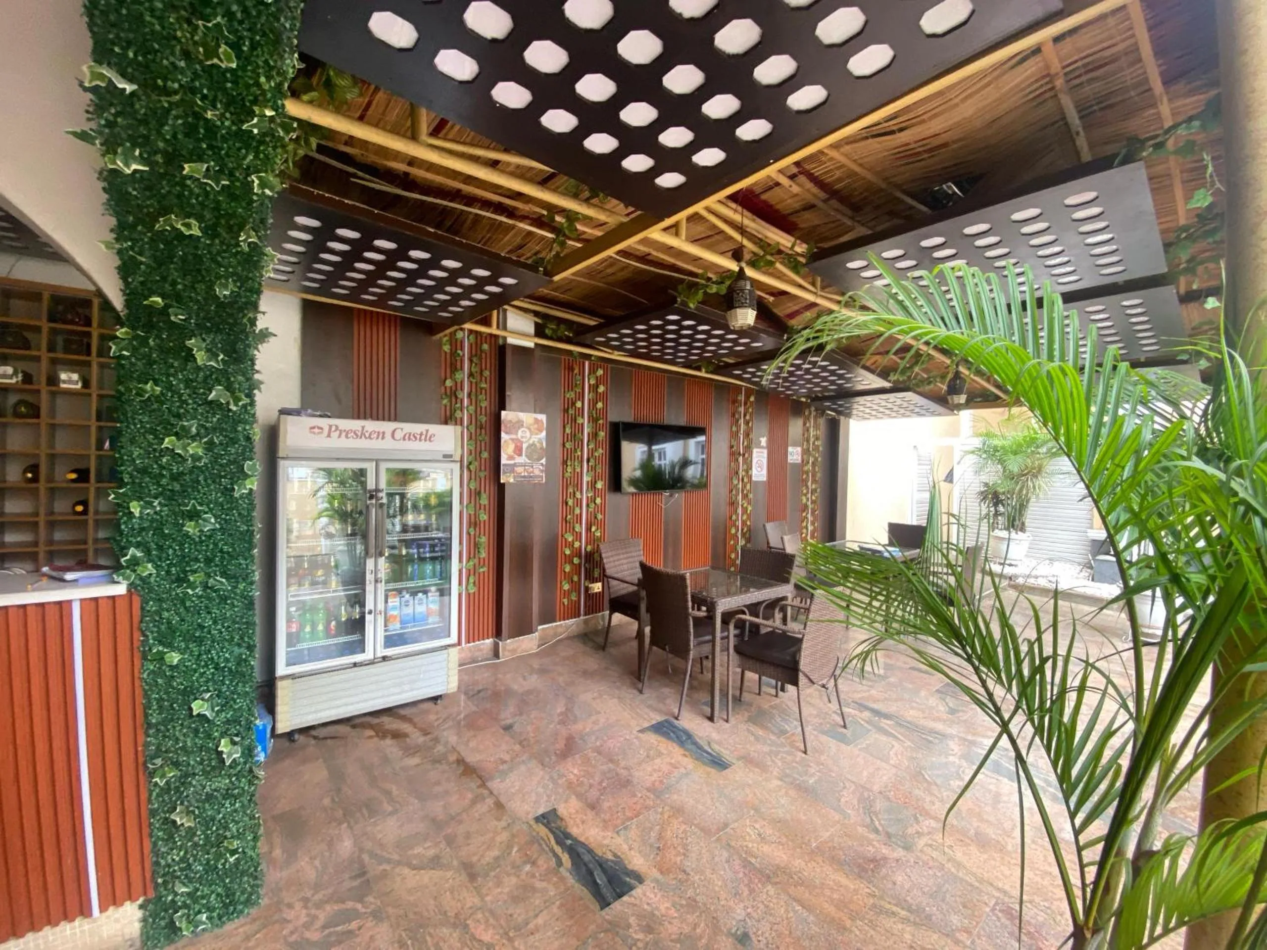 Garden in Presken Hotel Castle, Opebi Lagos