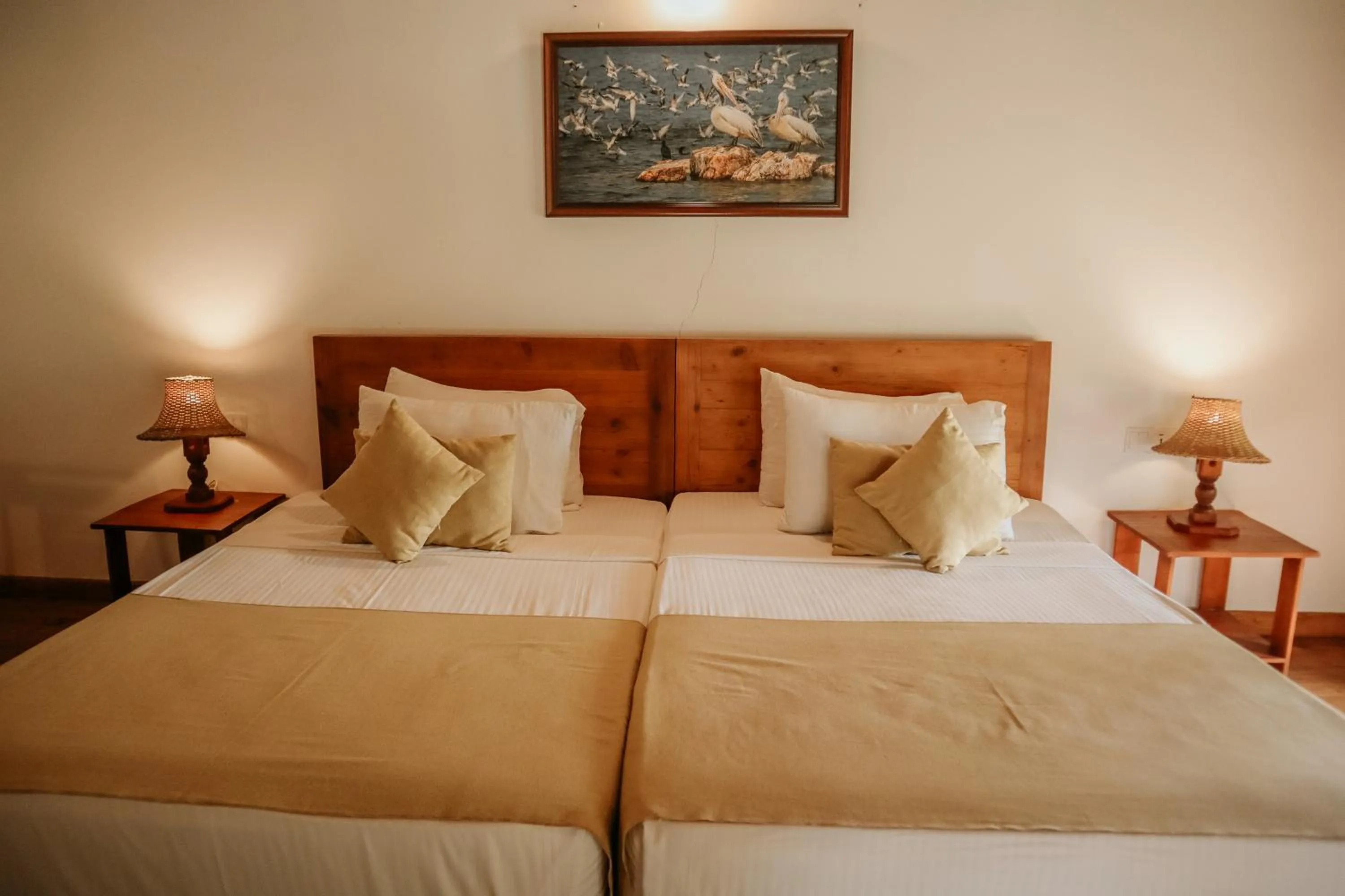 Bed in Saffron Lake Yala