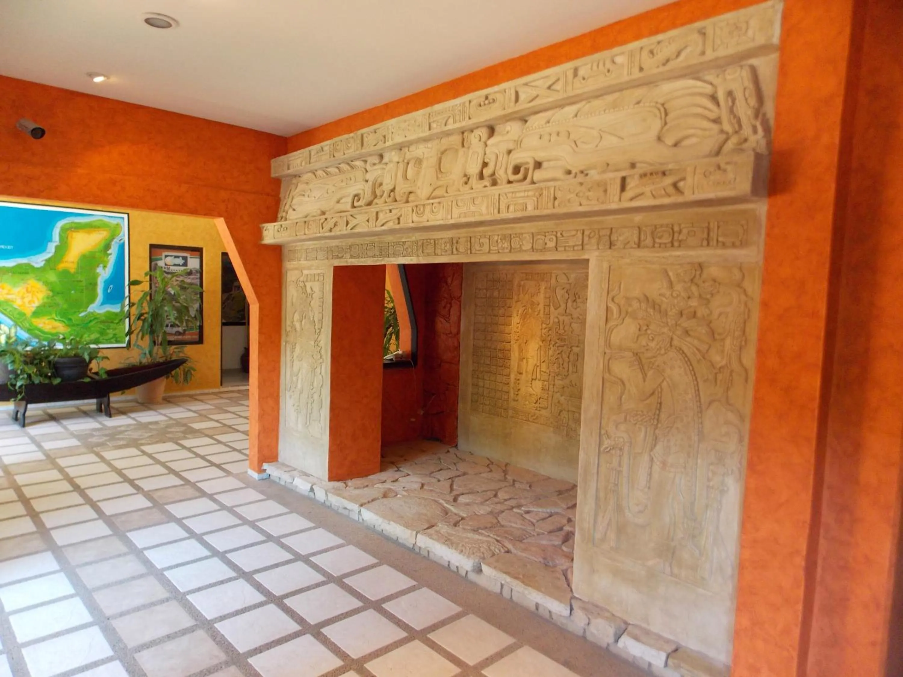 Decorative detail in Hotel Maya Tulipanes Palenque