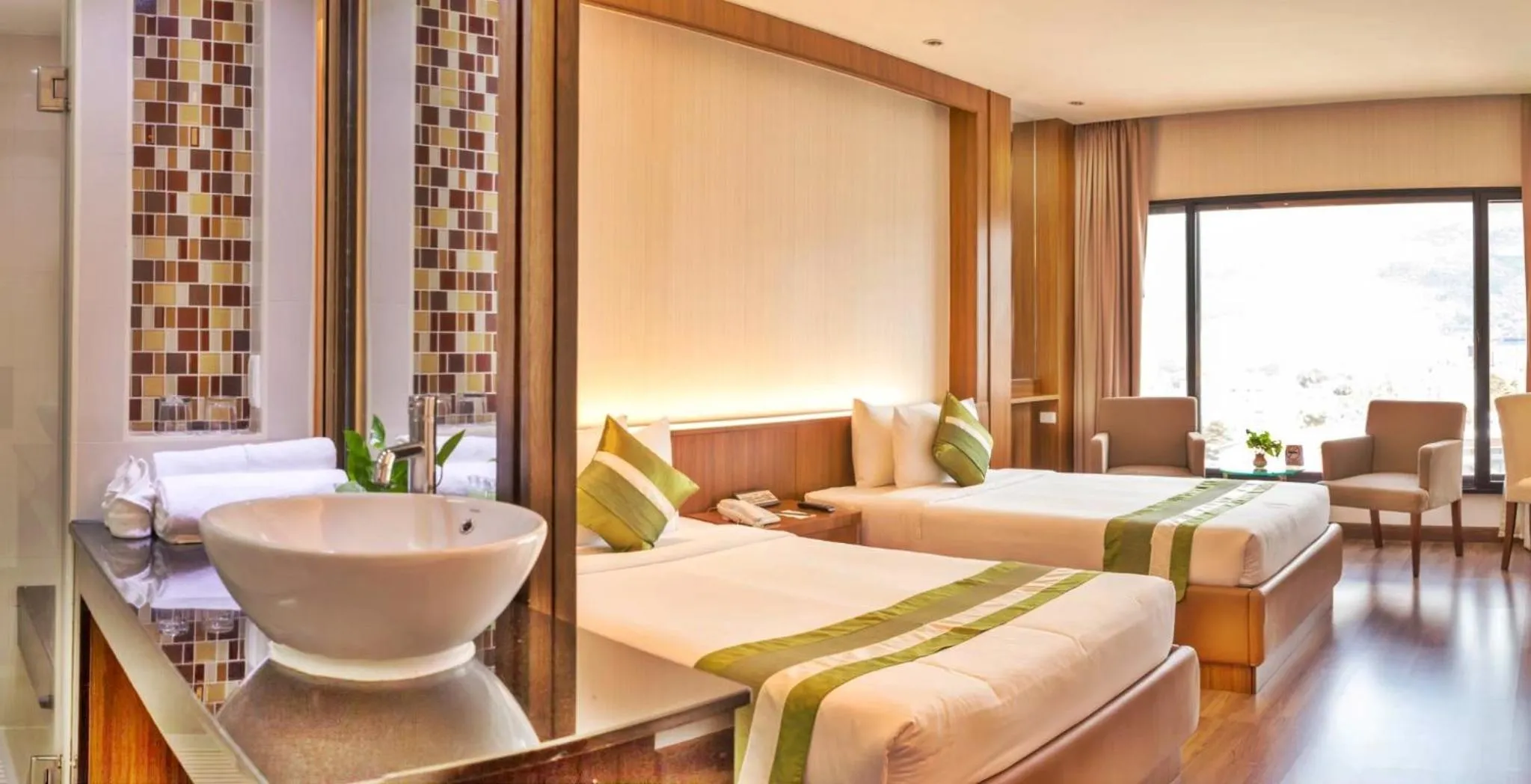 Bed in Chiangmai Grandview Hotel & Convention Center