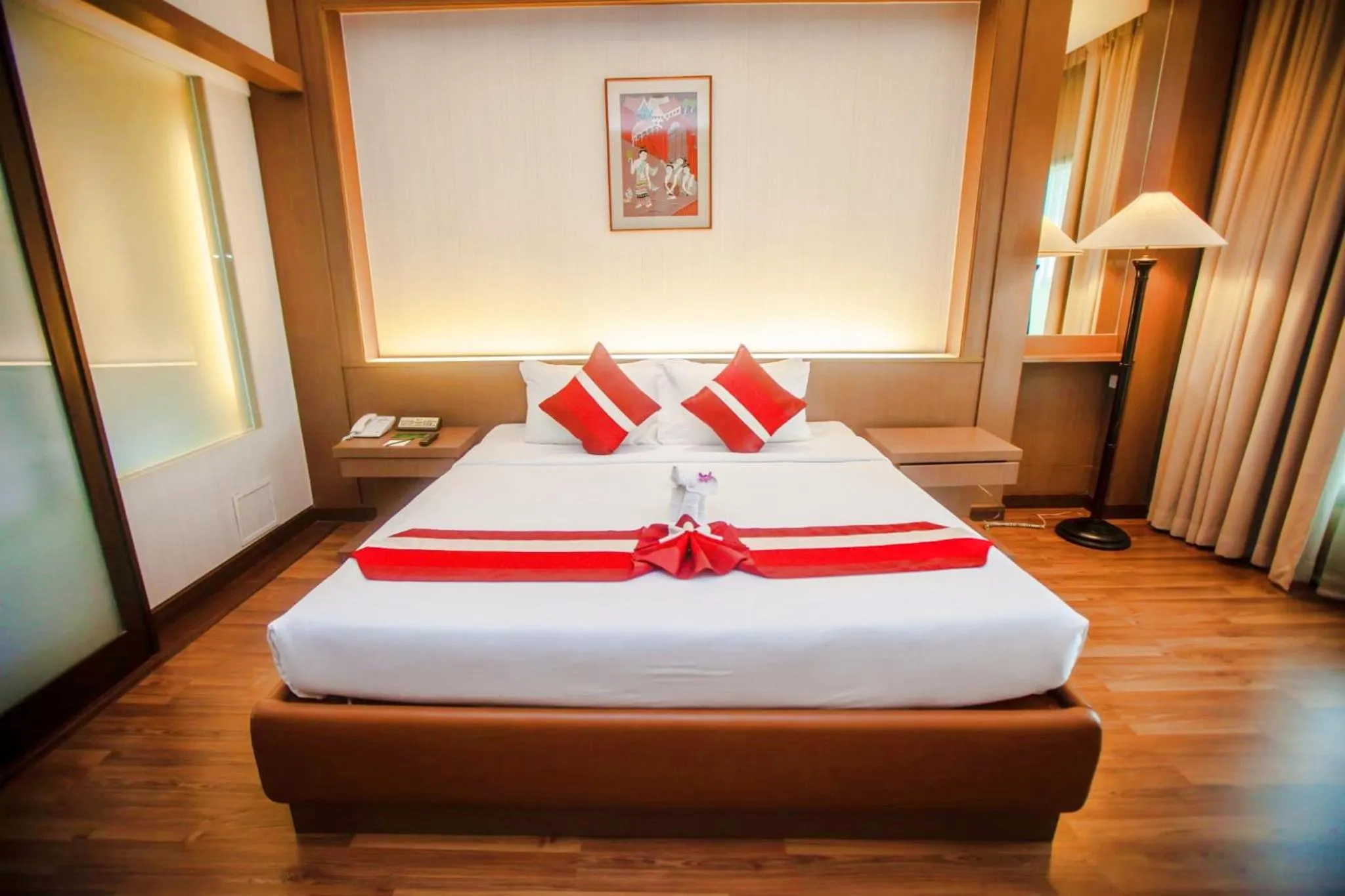 Bed in Chiangmai Grandview Hotel & Convention Center