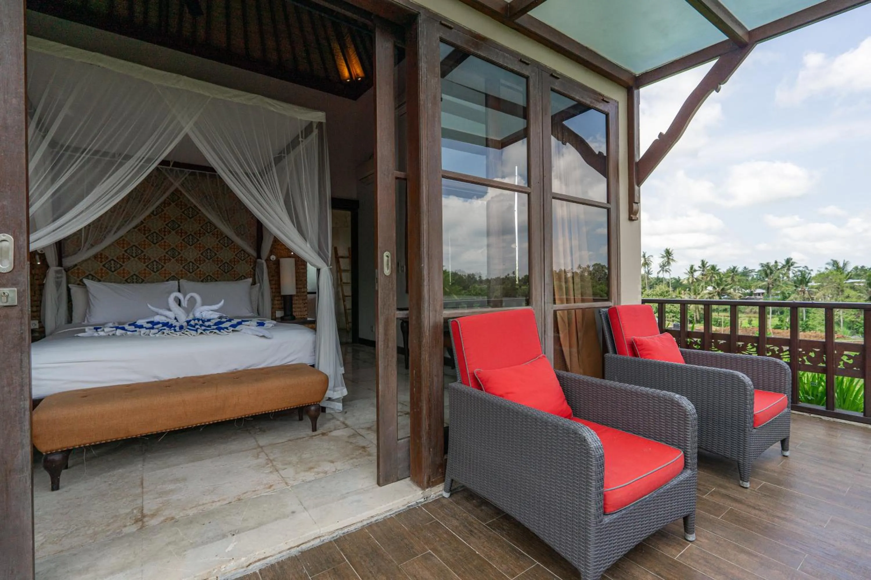 Bed in Uma Stana Villa