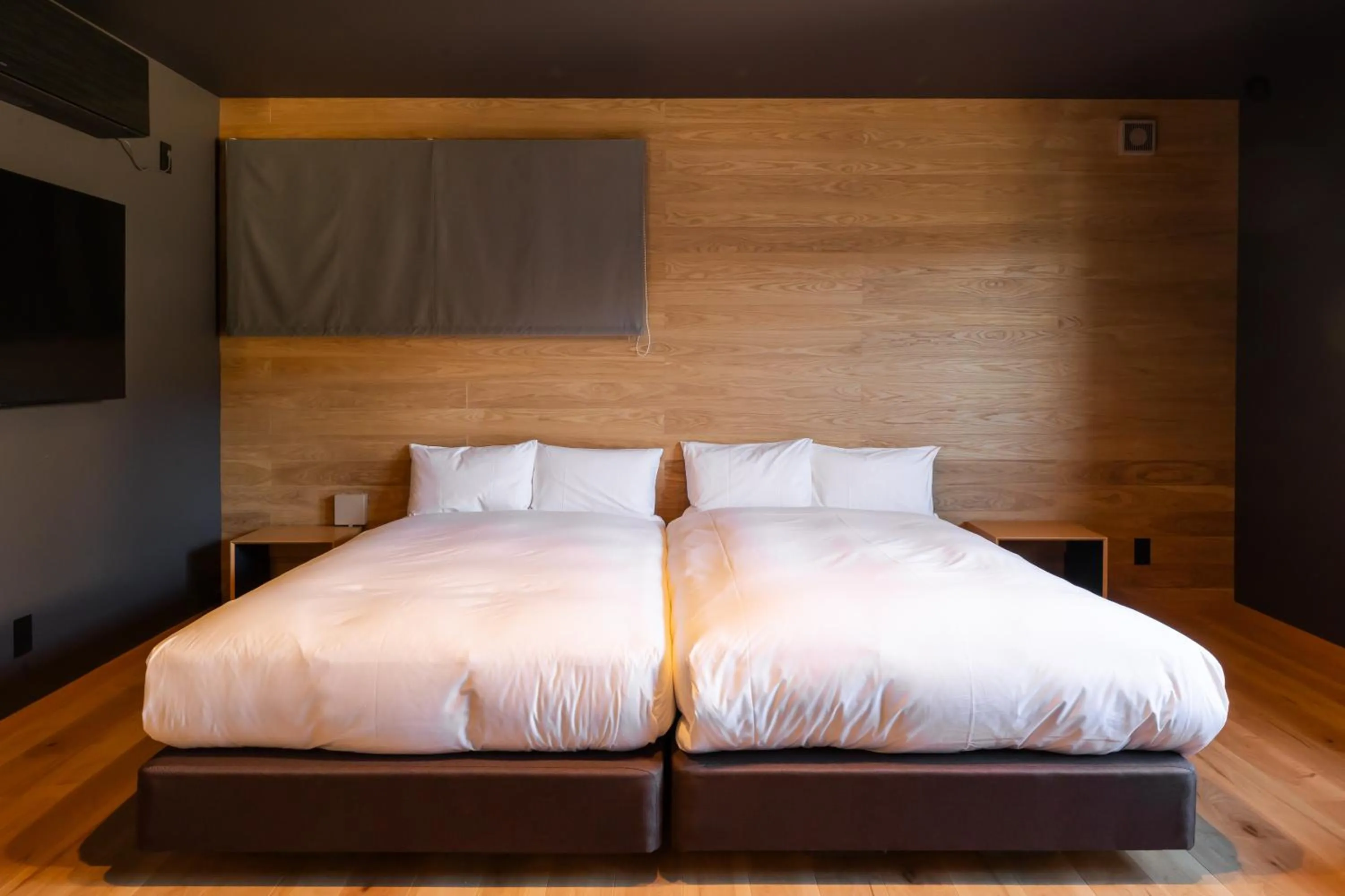 Bed in Kawaguchiko Country Cottage Ban