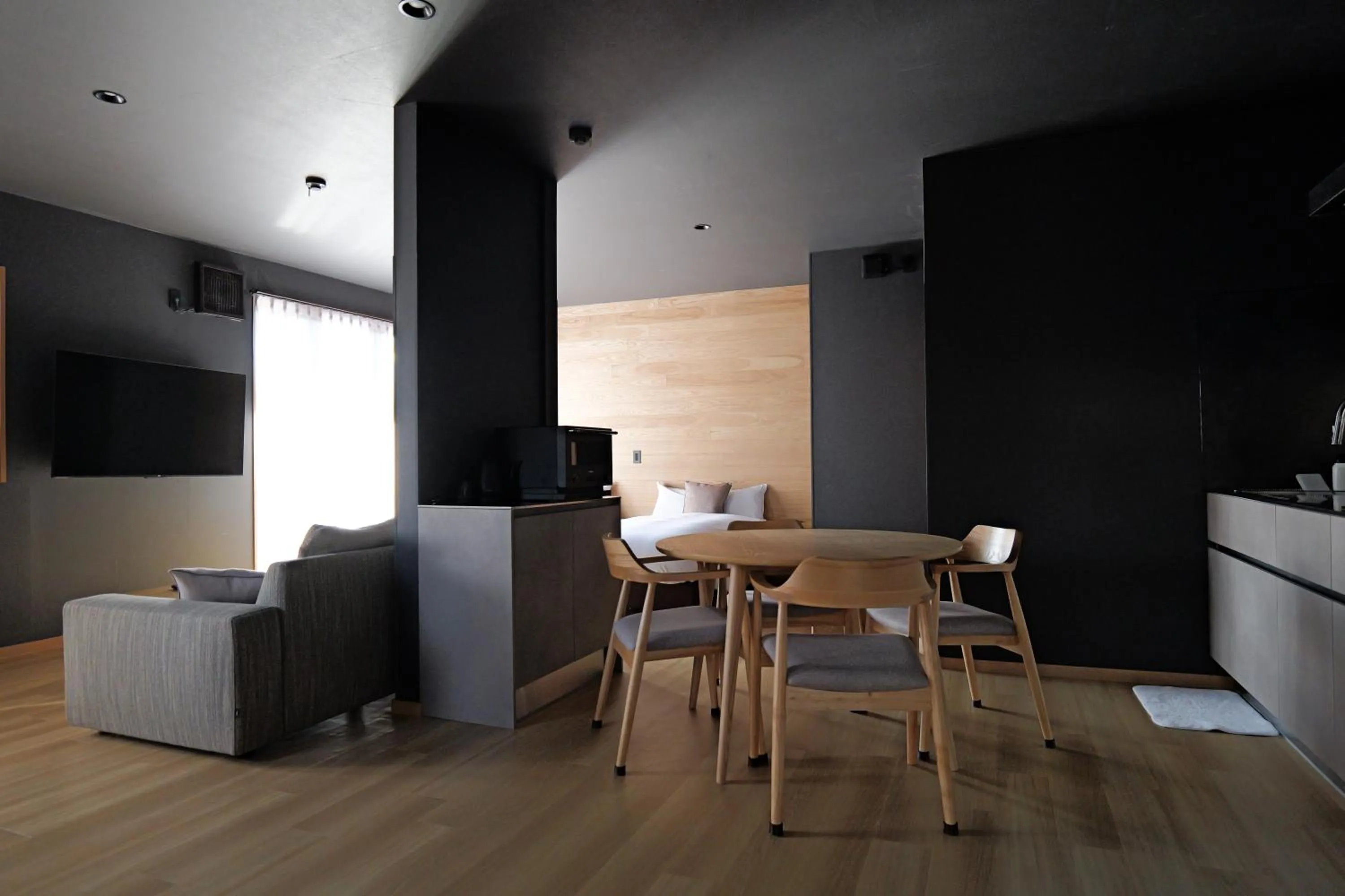 Living room in Kawaguchiko Country Cottage Ban