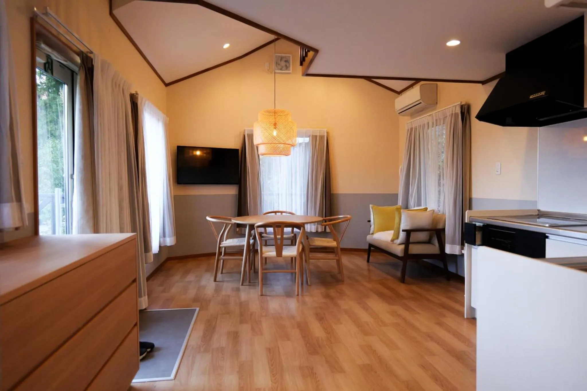 Living room in Kawaguchiko Country Cottage Ban