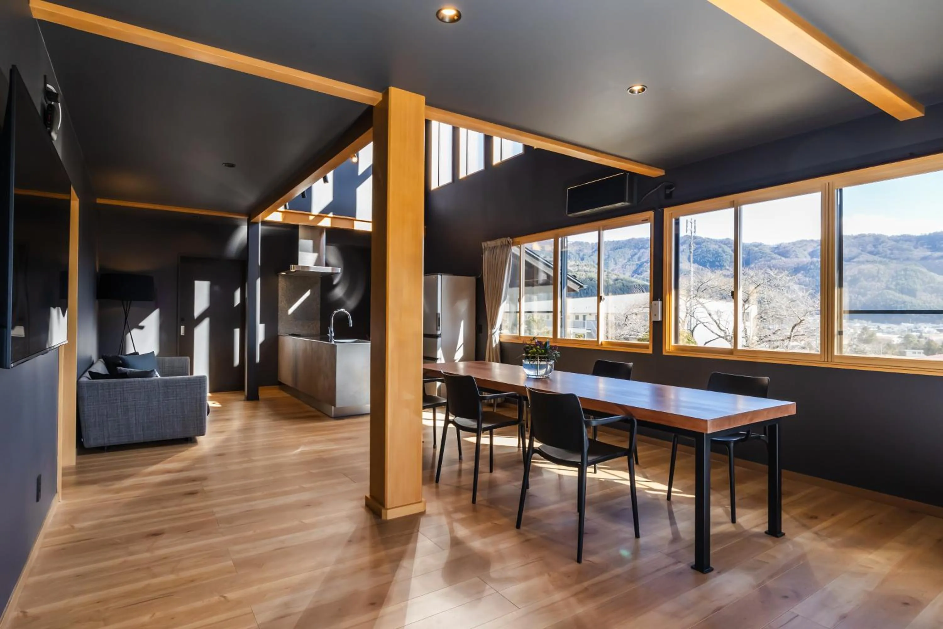 Living room in Kawaguchiko Country Cottage Ban