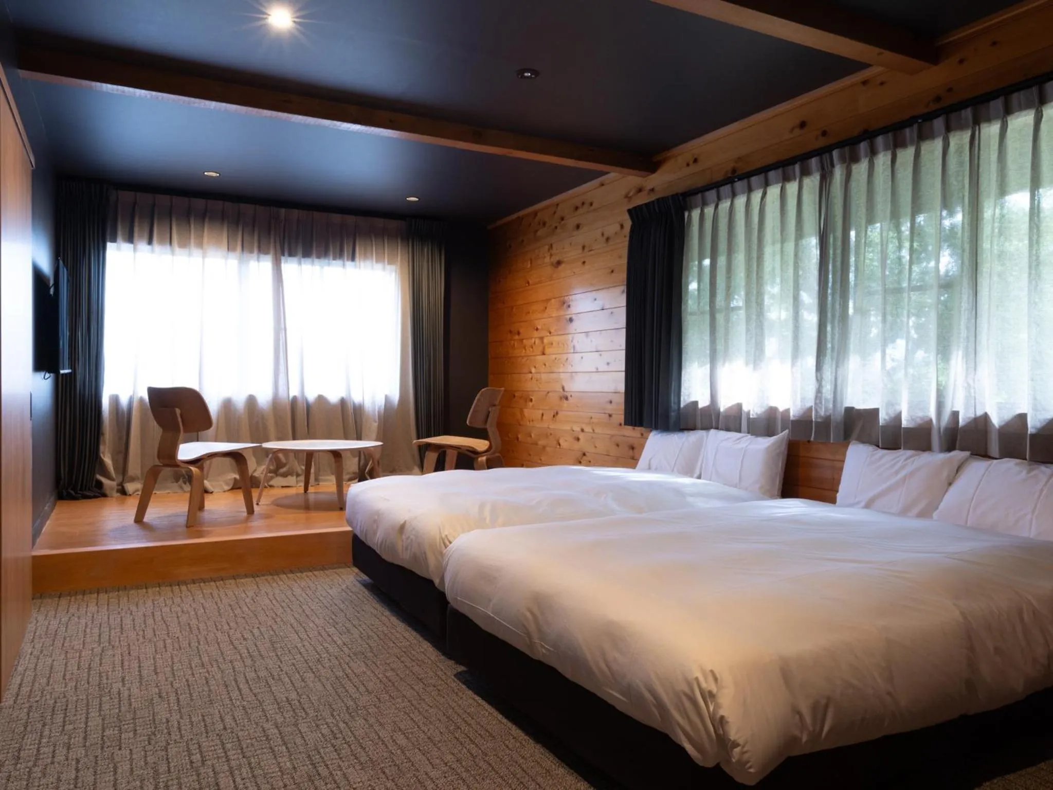 Bedroom, Bed in Kawaguchiko Country Cottage Ban