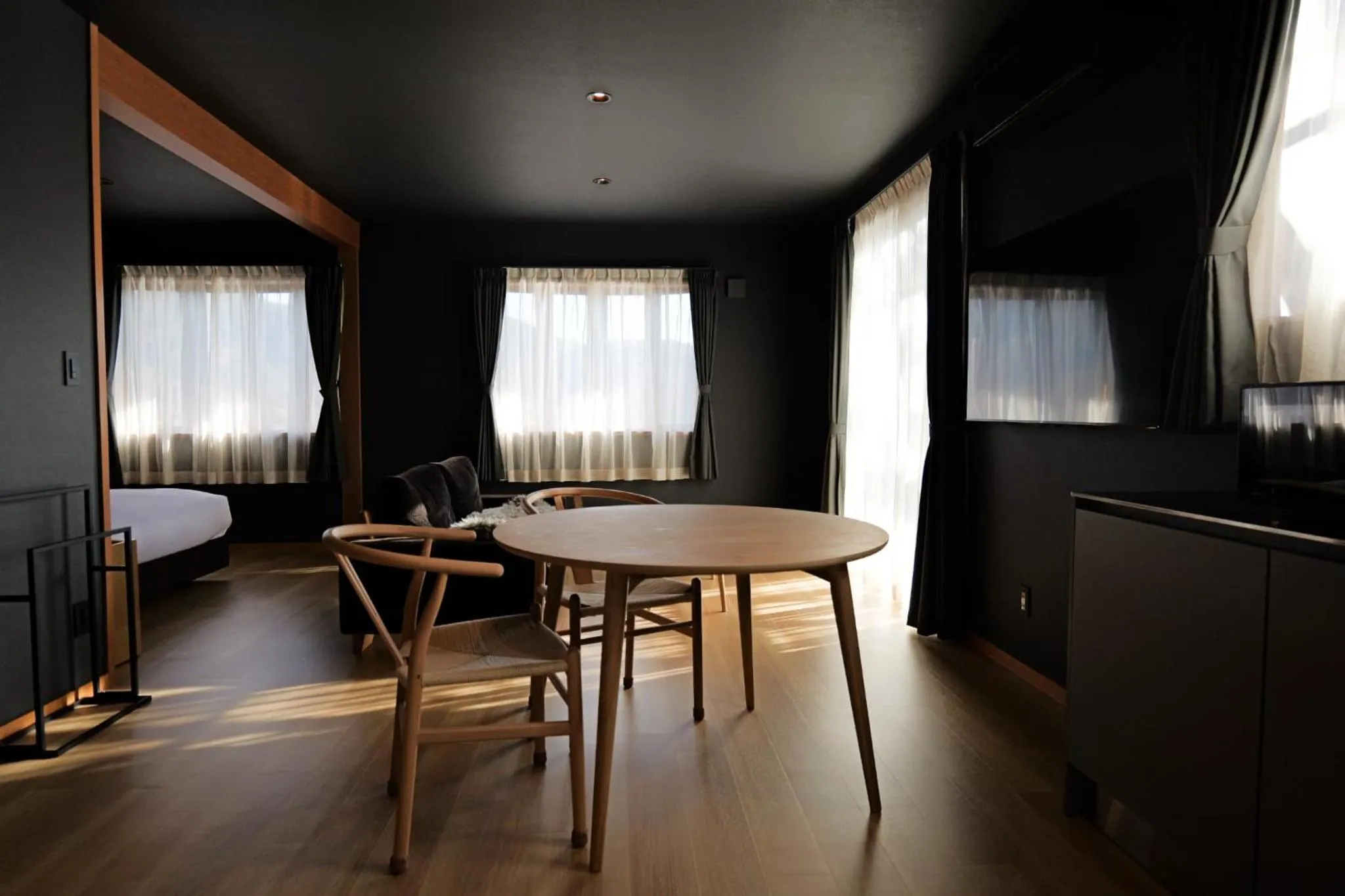 Living room in Kawaguchiko Country Cottage Ban