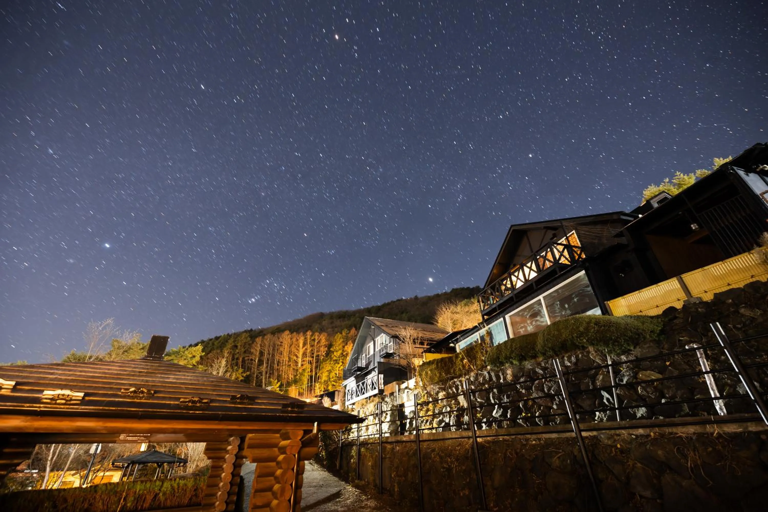 Night in Kawaguchiko Country Cottage Ban