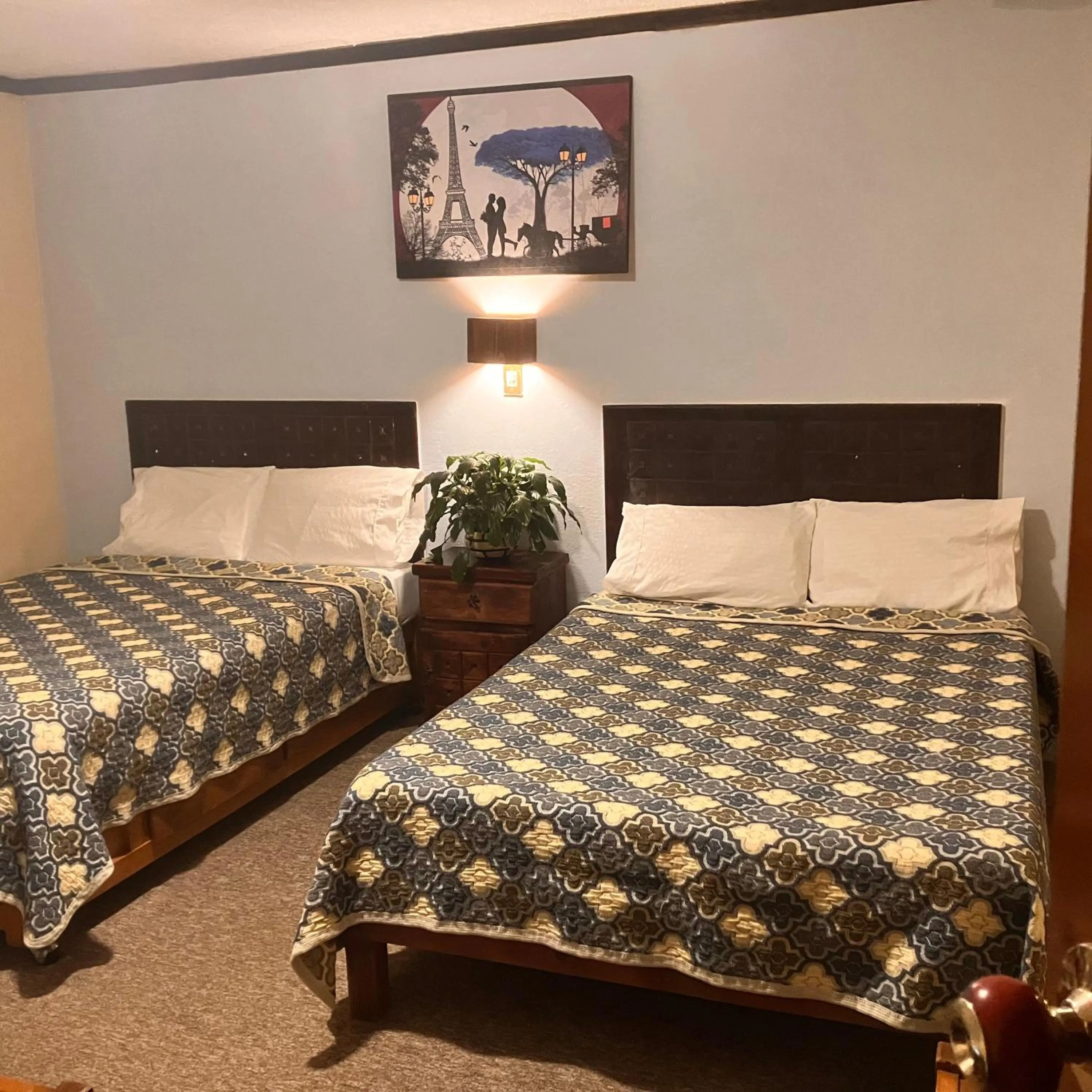 Bed in Hotel Santa Fe