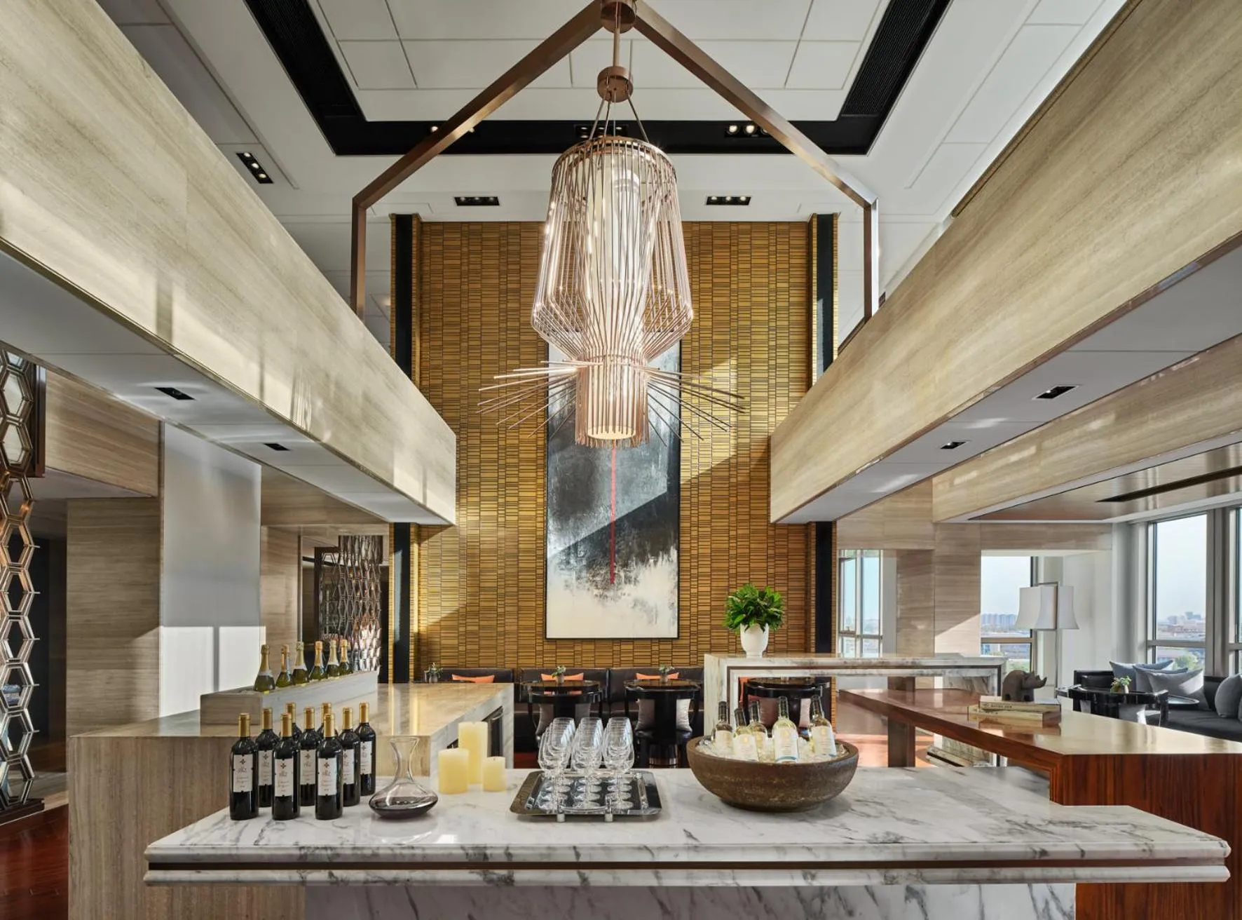 Lounge or bar in New World Beijing Hotel