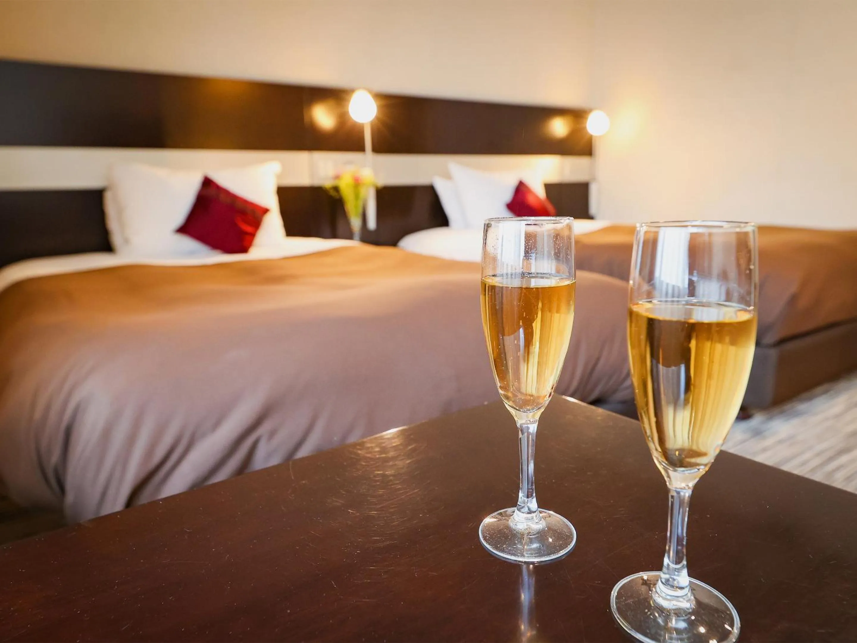 Photo of the whole room, Bed in Fukui Hotel