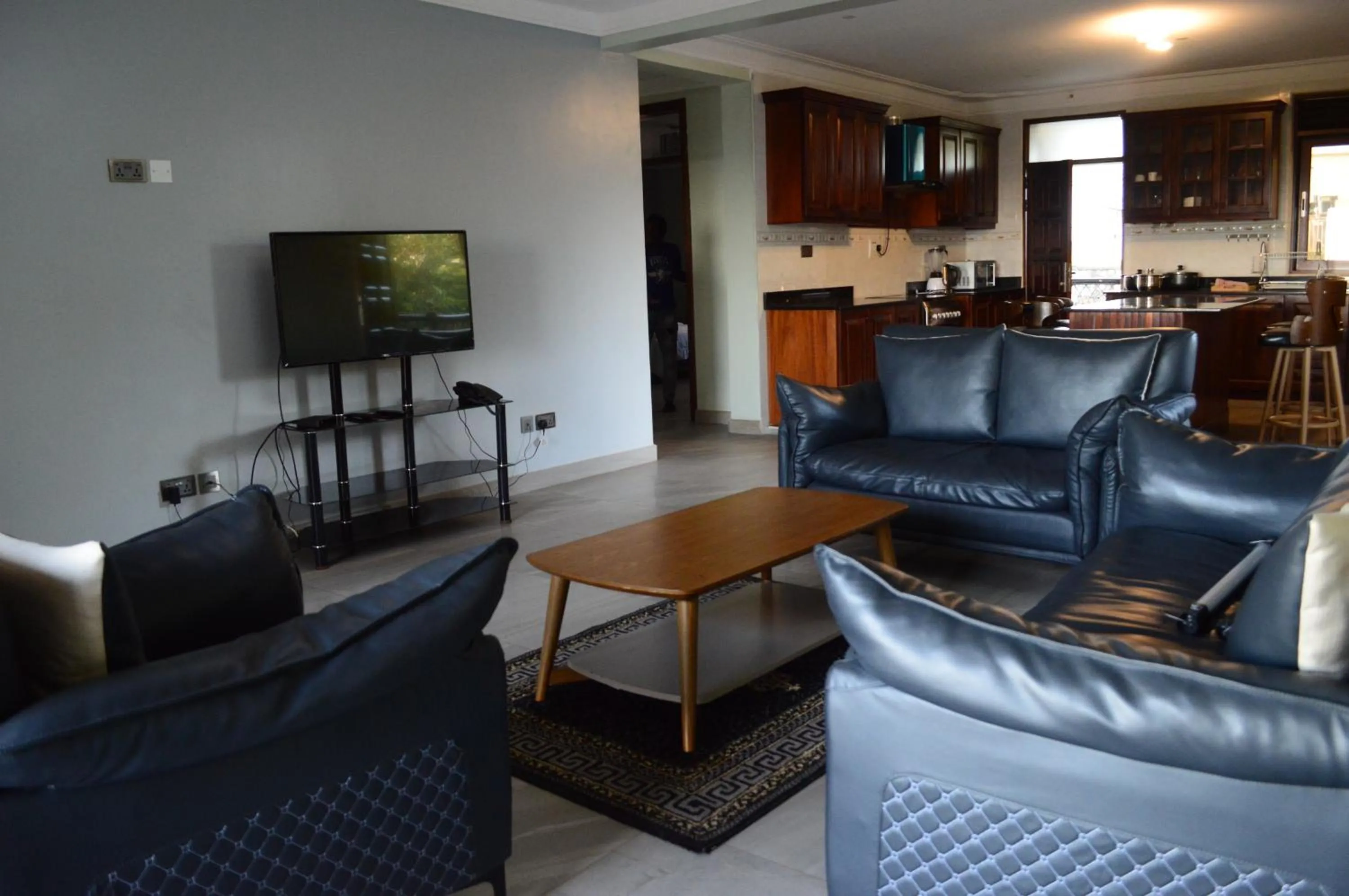 Living room in Munyonyo Heights Apartments