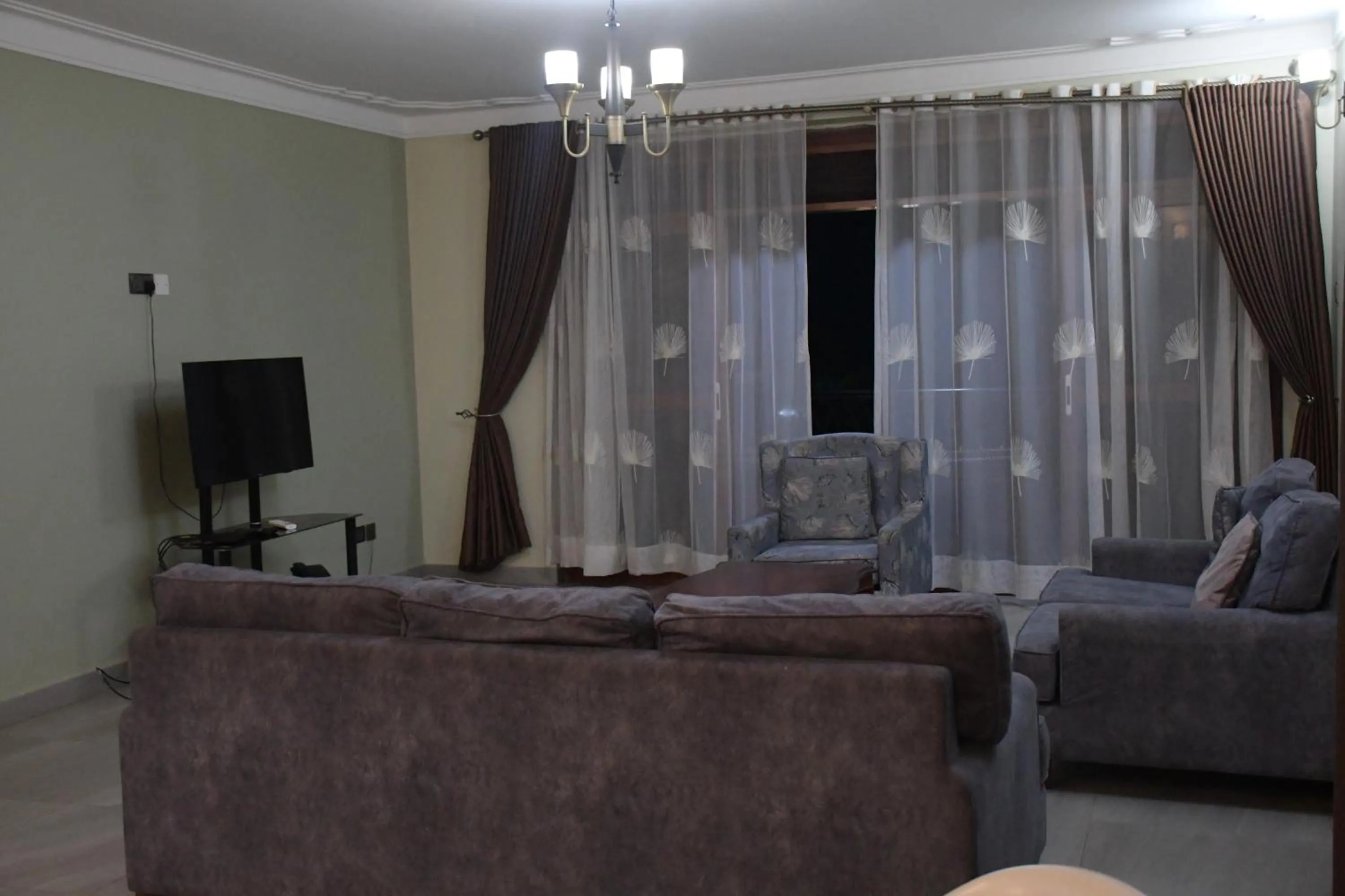 Living room in Munyonyo Heights Apartments