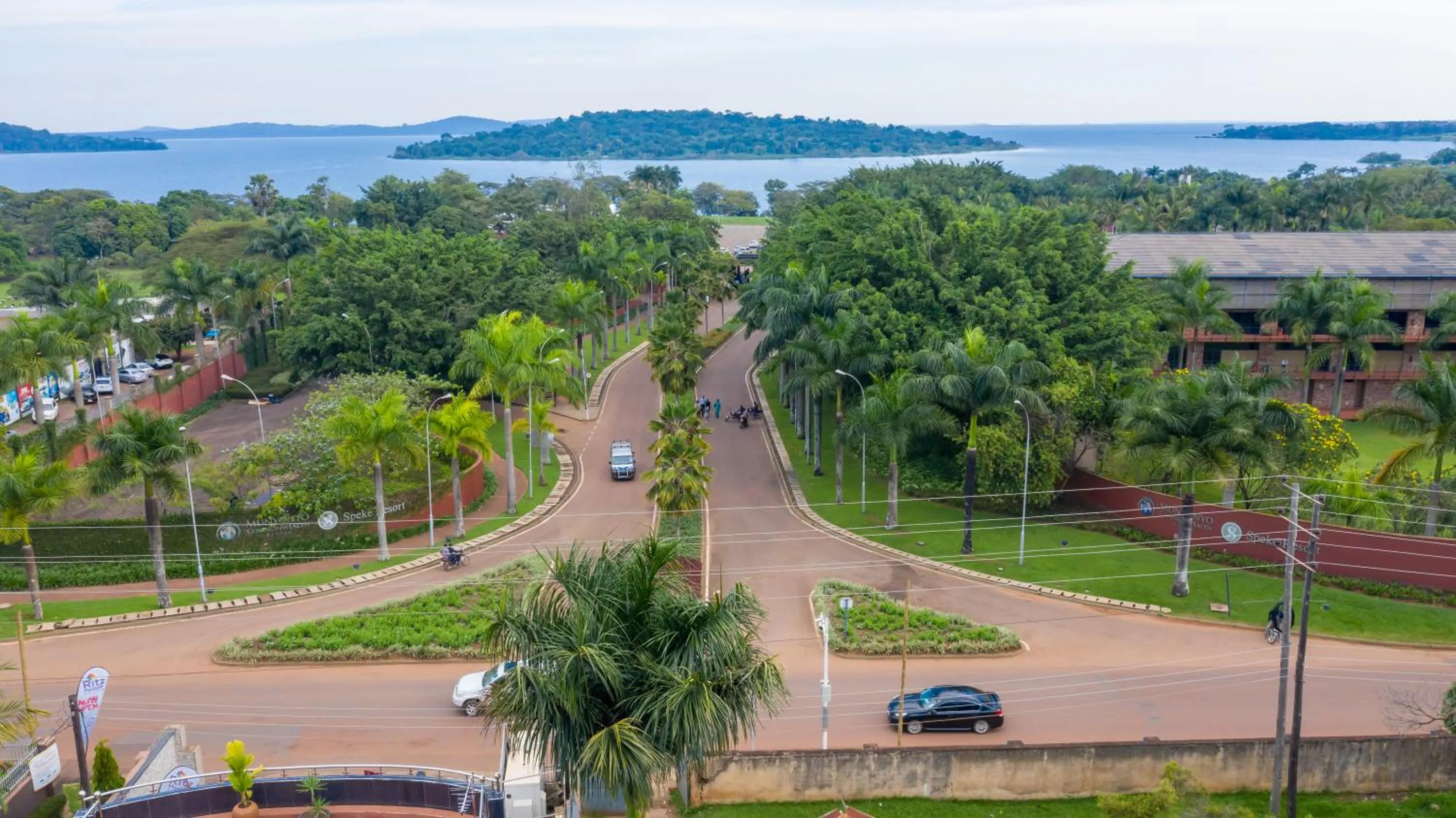 Street view in Munyonyo Heights Apartments