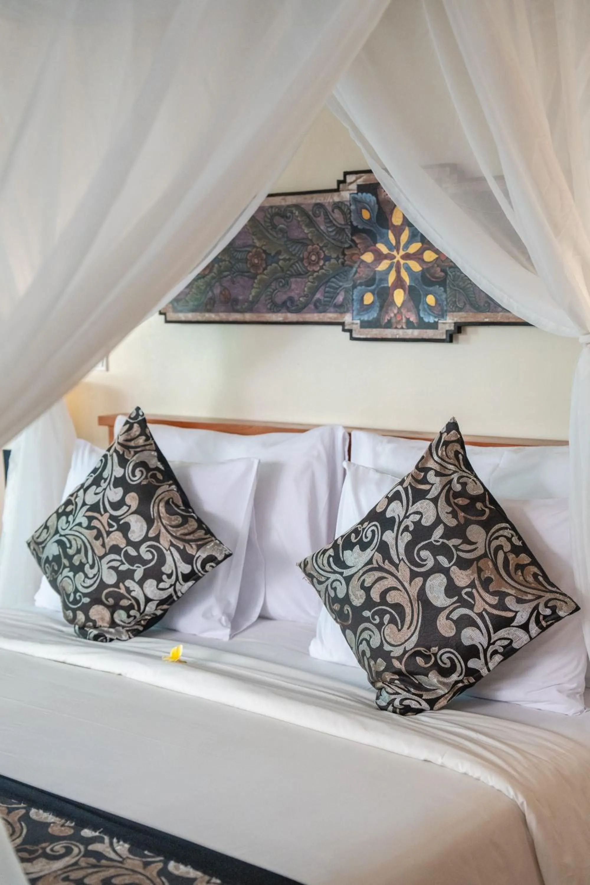 Decorative detail, Bed in The Compass Rose Ubud