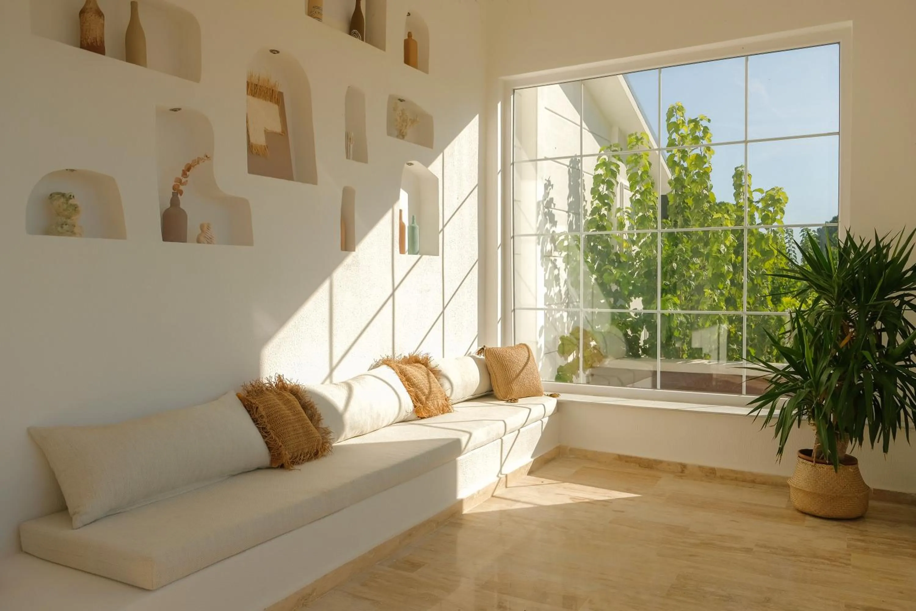 Seating area in RAW BEACH HOTEL