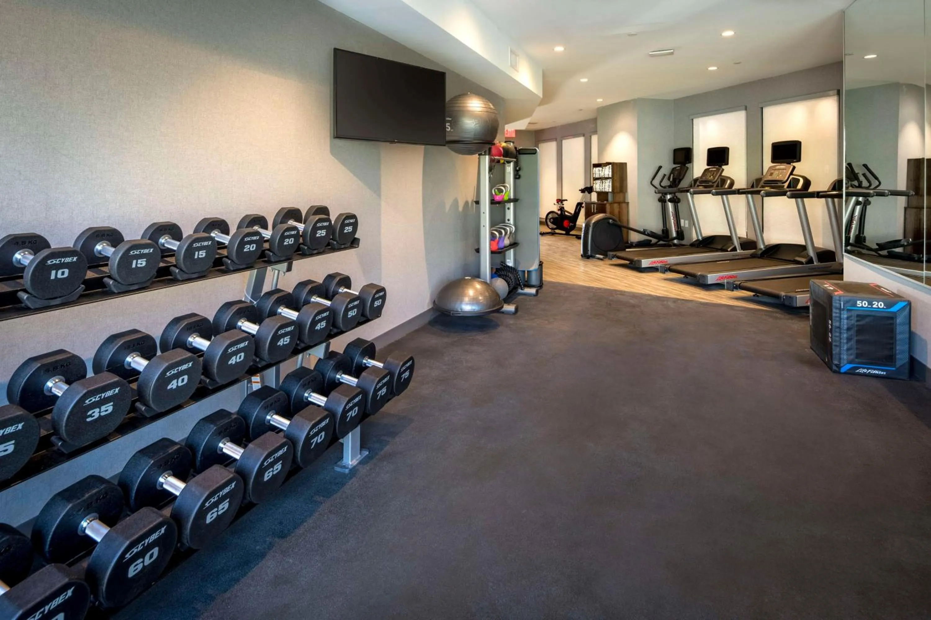 Fitness centre/facilities in Hampton Inn & Suites Huntington Downtown, Ny