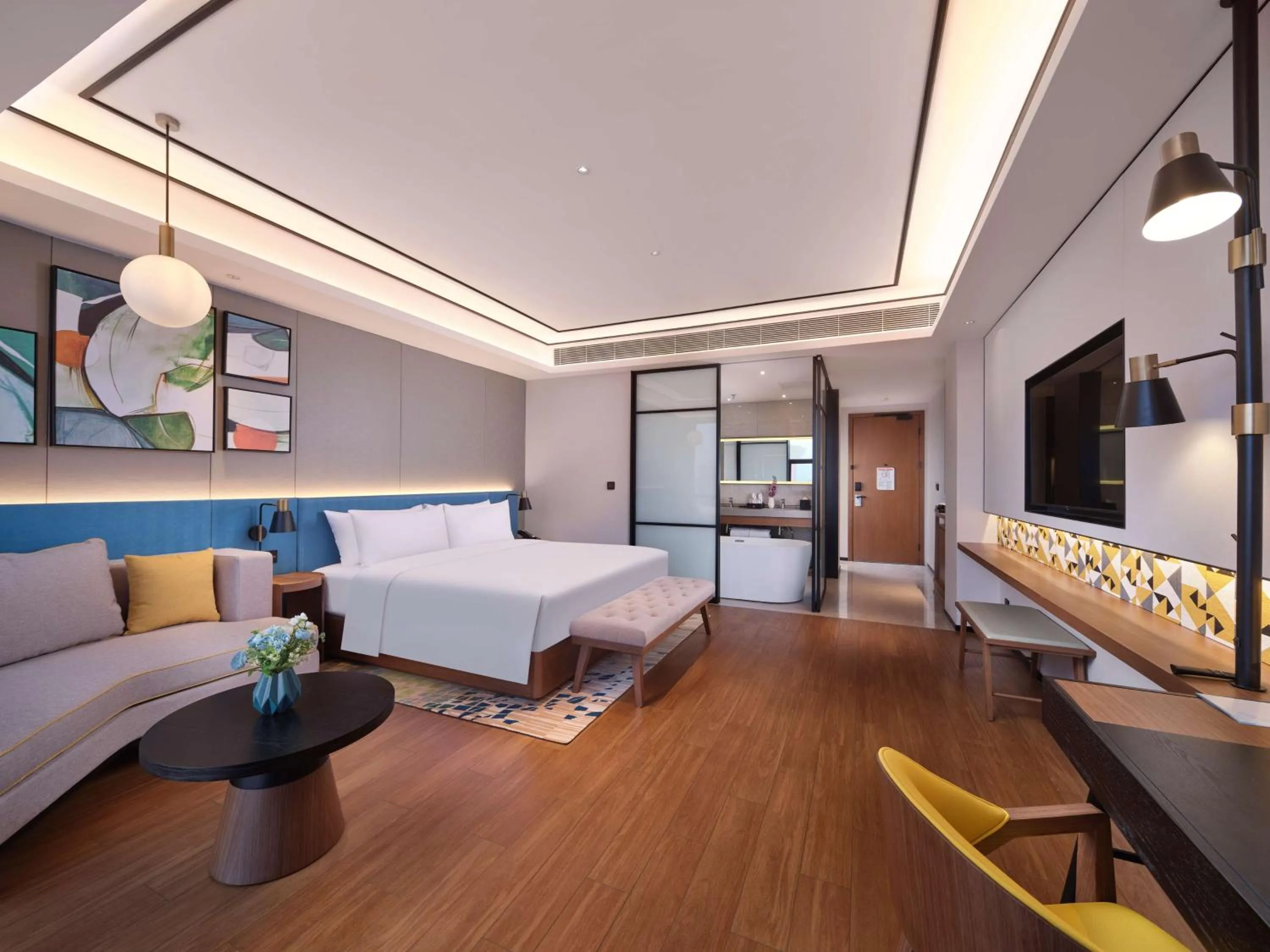 Bedroom, Bed in Hilton Garden Inn Jinzhou Central Street