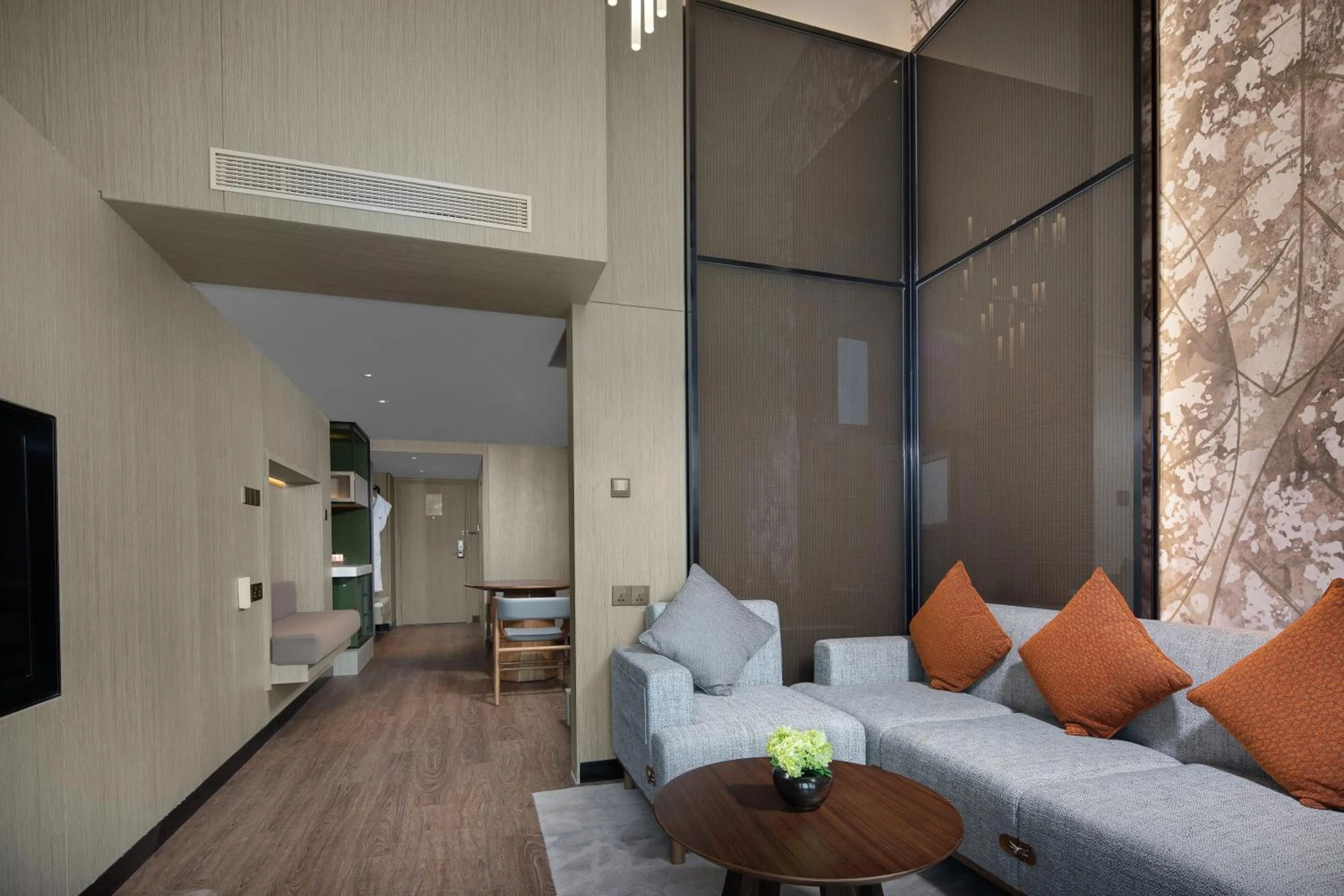 Living room in Crowne Plaza Chongli Resort by IHG