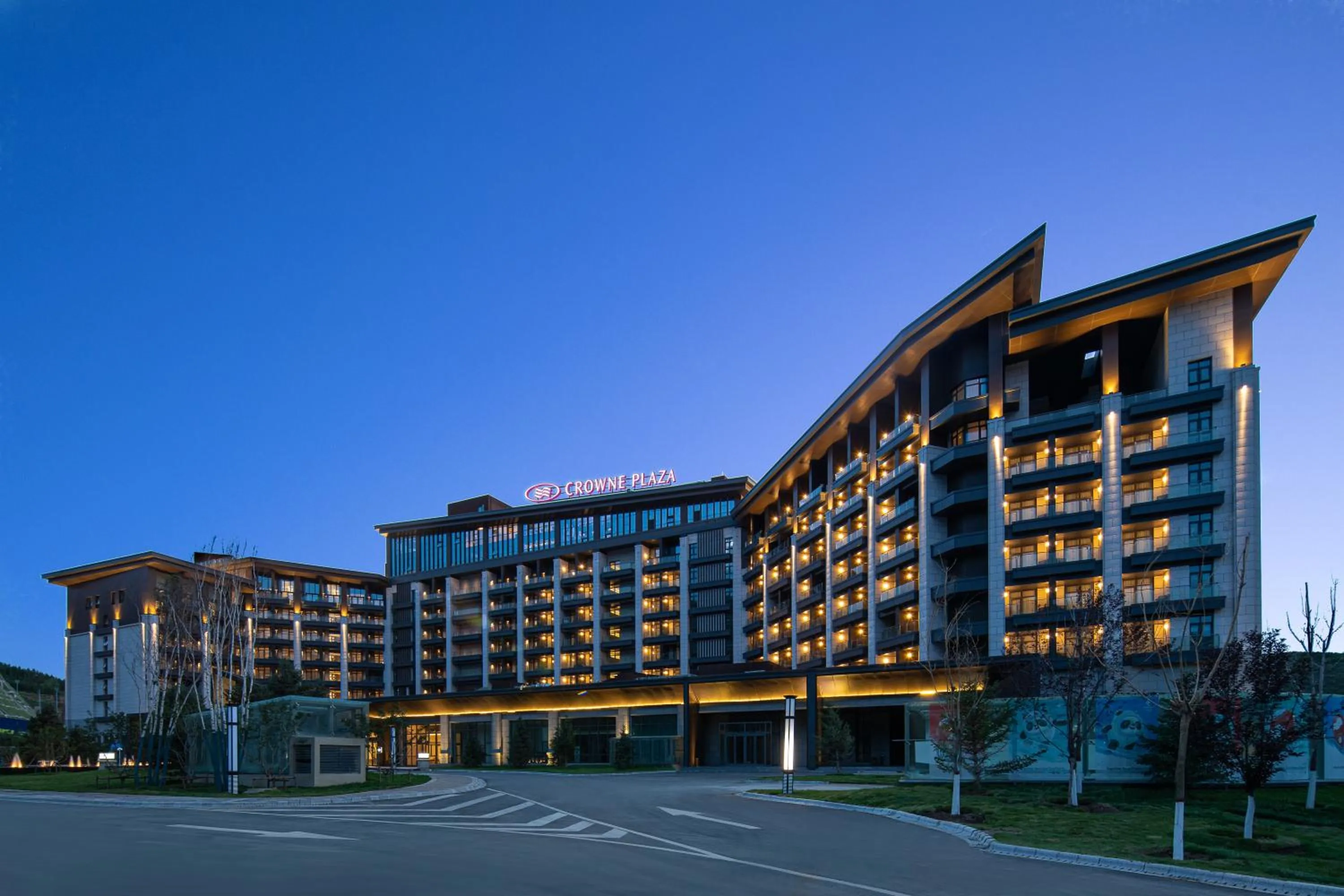 Property building in Crowne Plaza Chongli Resort by IHG