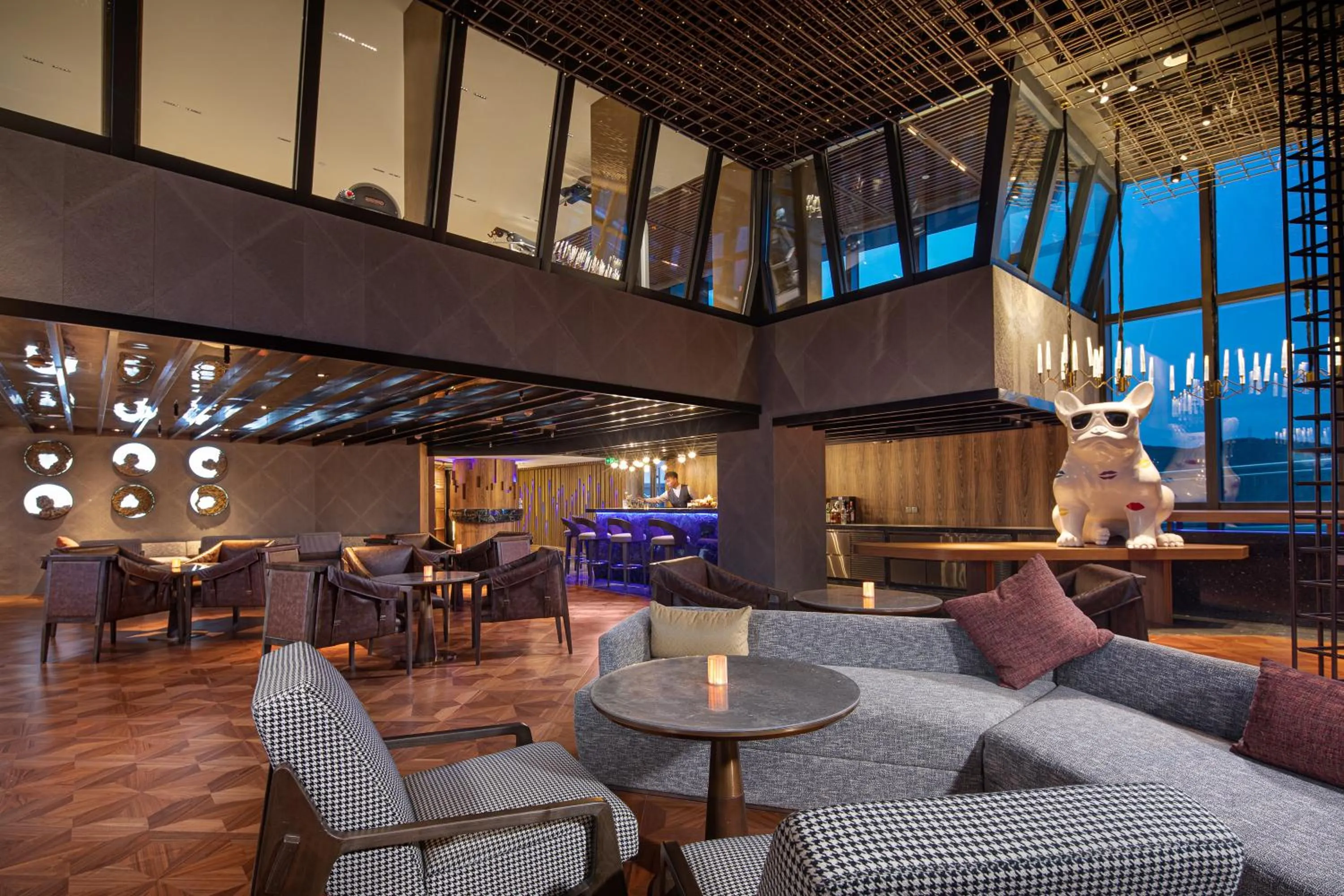 Lounge or bar in Crowne Plaza Chongli Resort by IHG