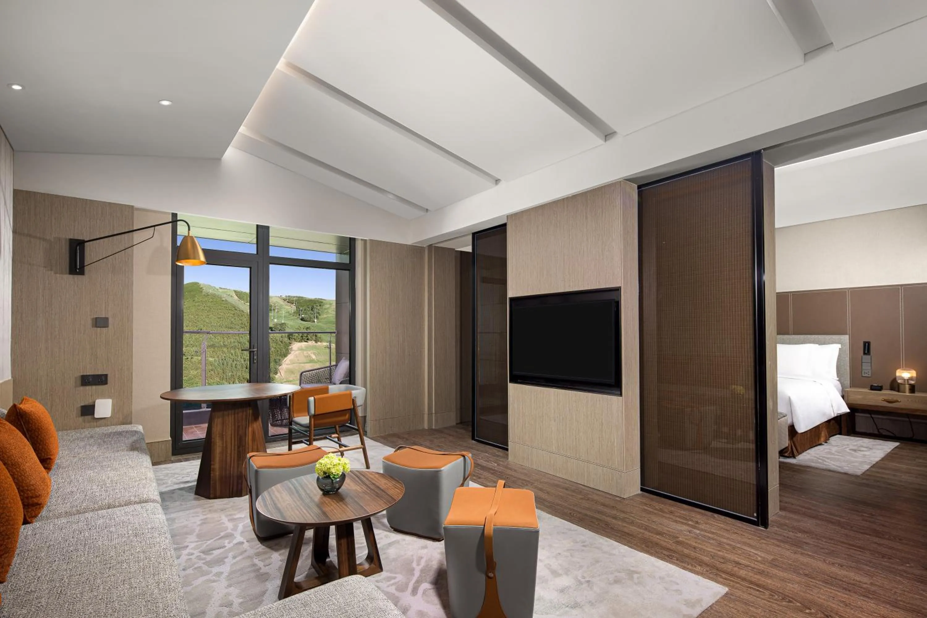 Living room in Crowne Plaza Chongli Resort by IHG