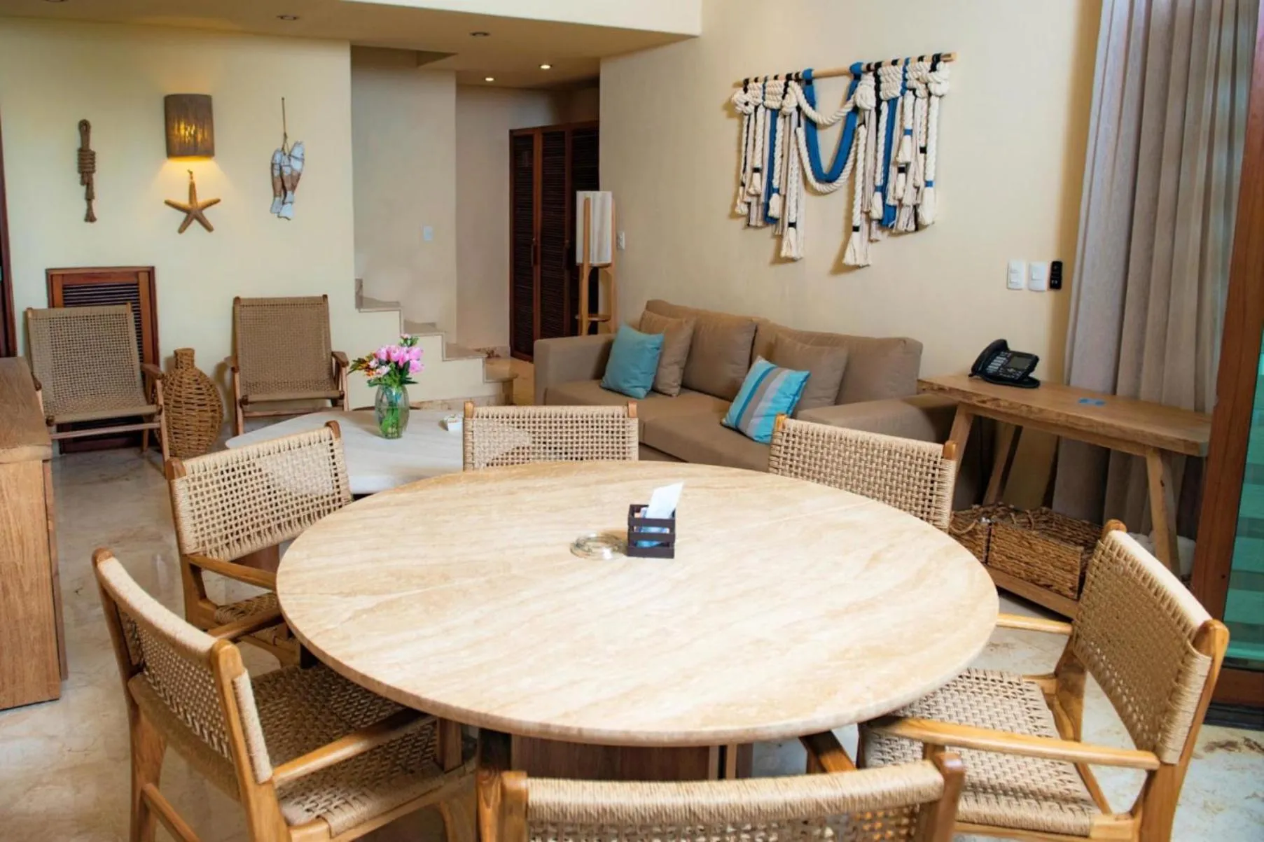 Living room in Porto Playa Condo Hotel and Beach Club