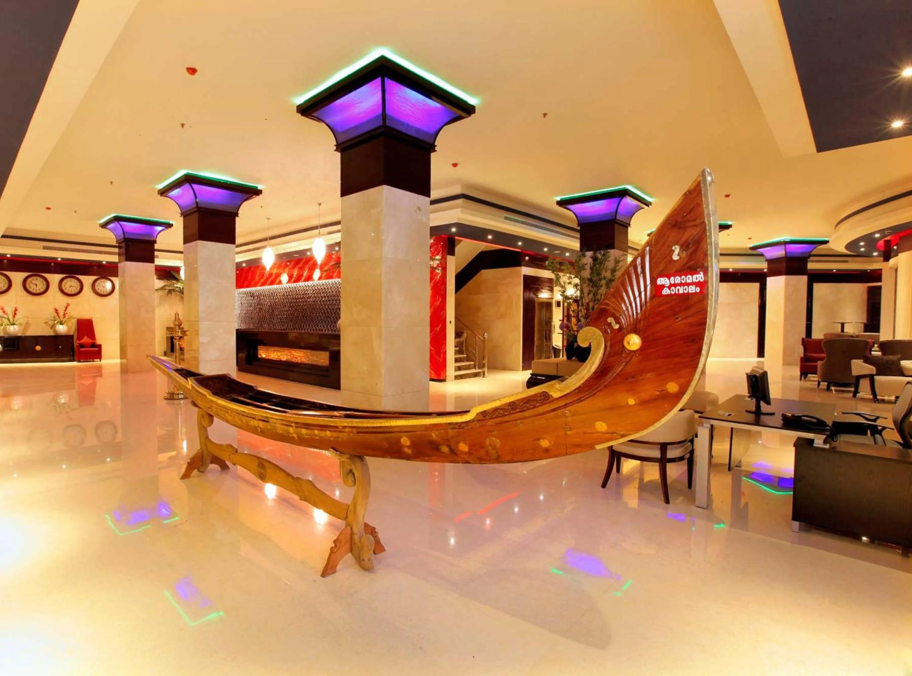 Lobby or reception in Ramada by Wyndham Alleppey
