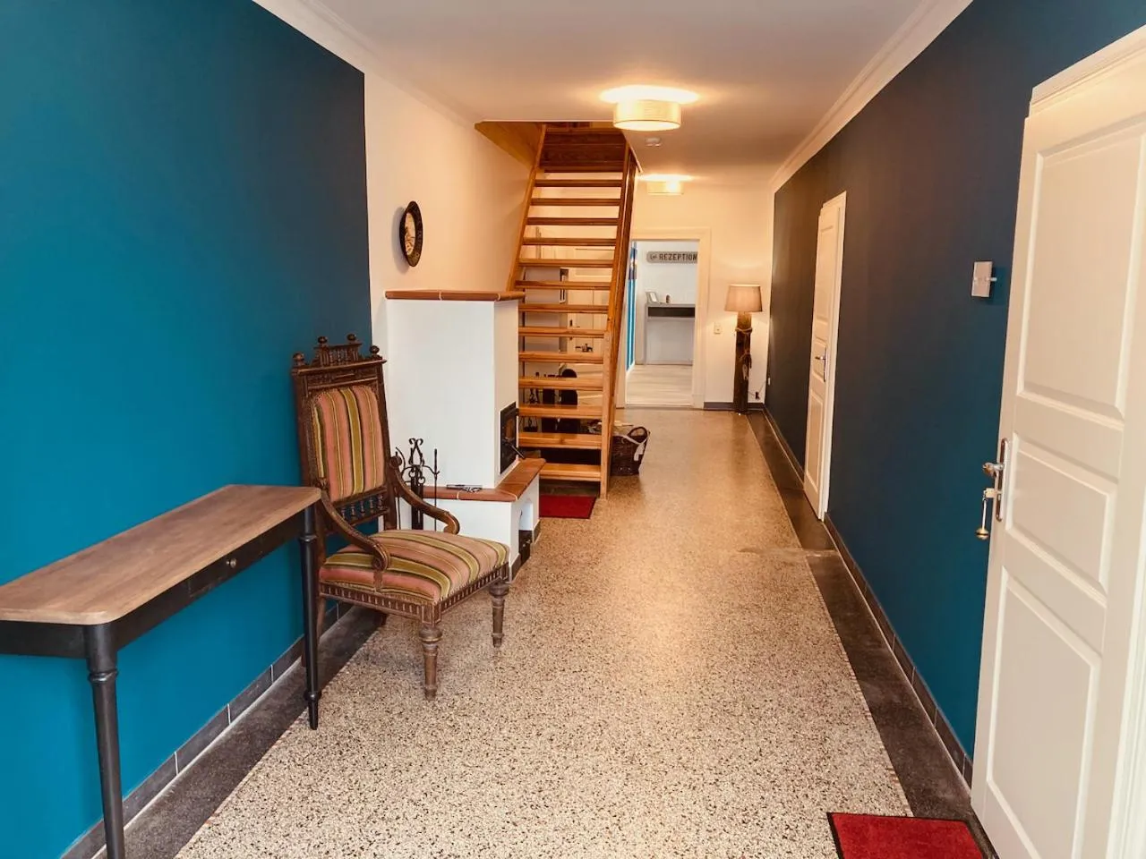 Lobby or reception in Hof Steinhütten