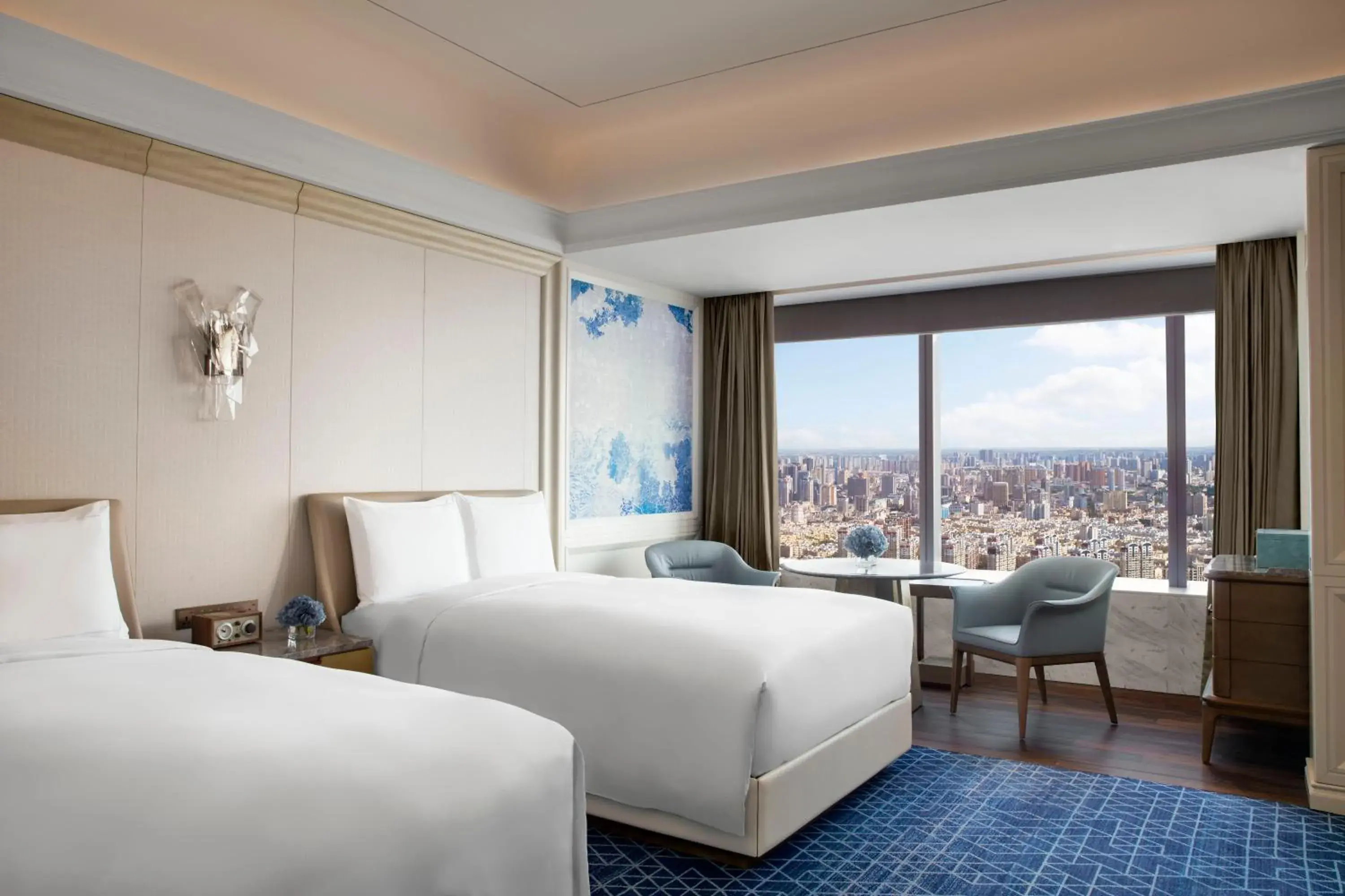 Deluxe Twin Room with City View in The Ritz-Carlton, Harbin Deluxe Twin Room with City View in The Ritz-Carlton, Harbin