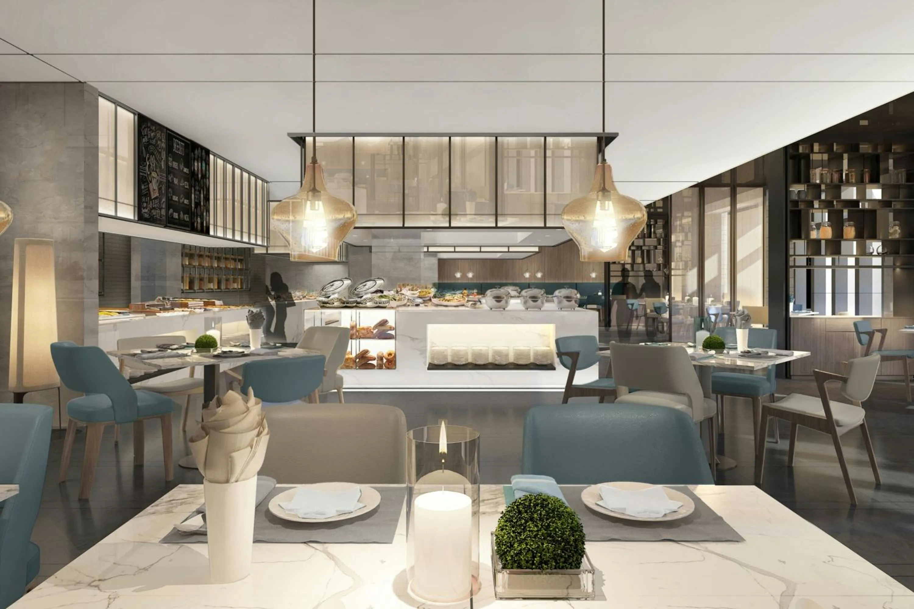 Restaurant/places to eat in Courtyard by Marriott Pinghu