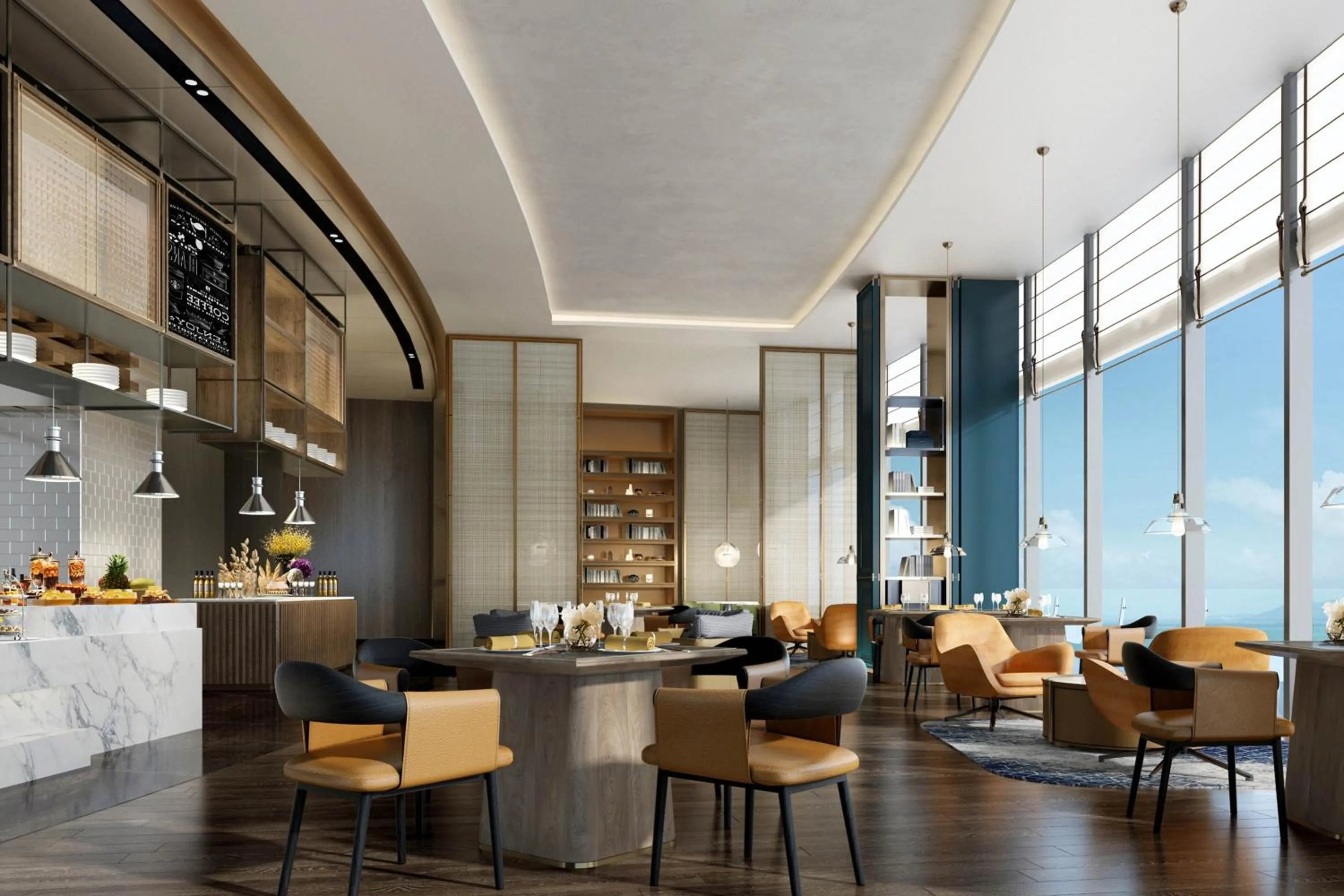 Lounge or bar in Sheraton Rizhao Hotel
