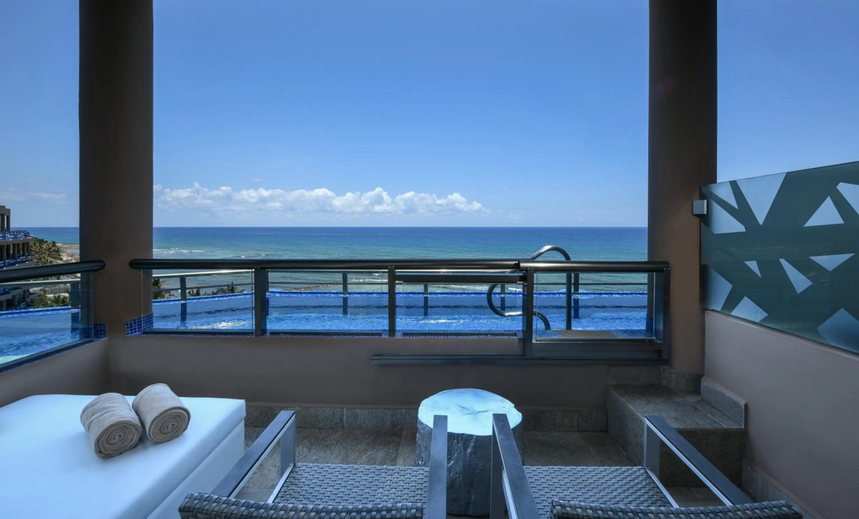 Balcony/Terrace in El Dorado Seaside Suites Oceanfront, Catamarán, Ecoturistic Ranch, All & More Inclusive - Adults Only