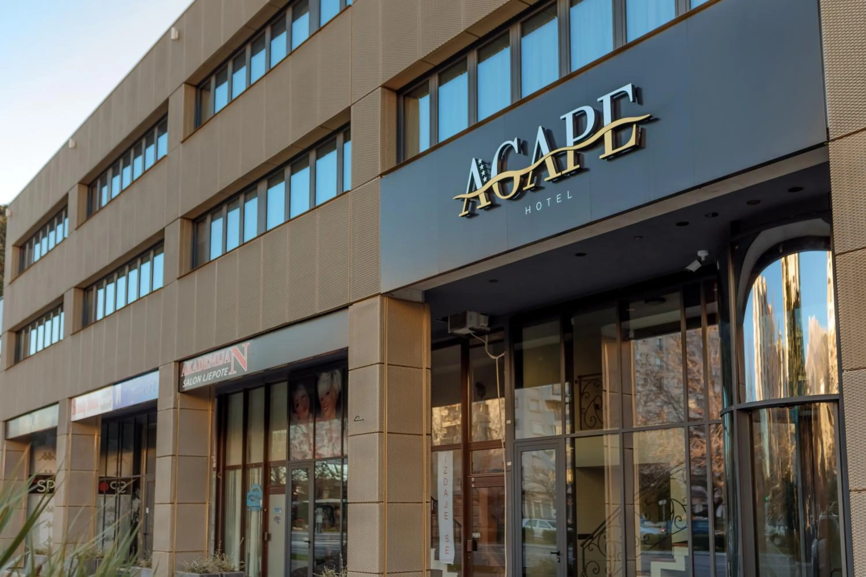 Facade/entrance in HOTEL AGAPE