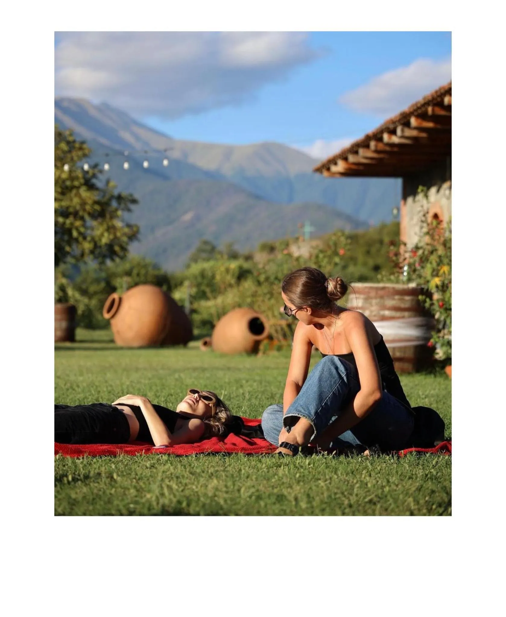 Garden in Chubini Winery & Cabins